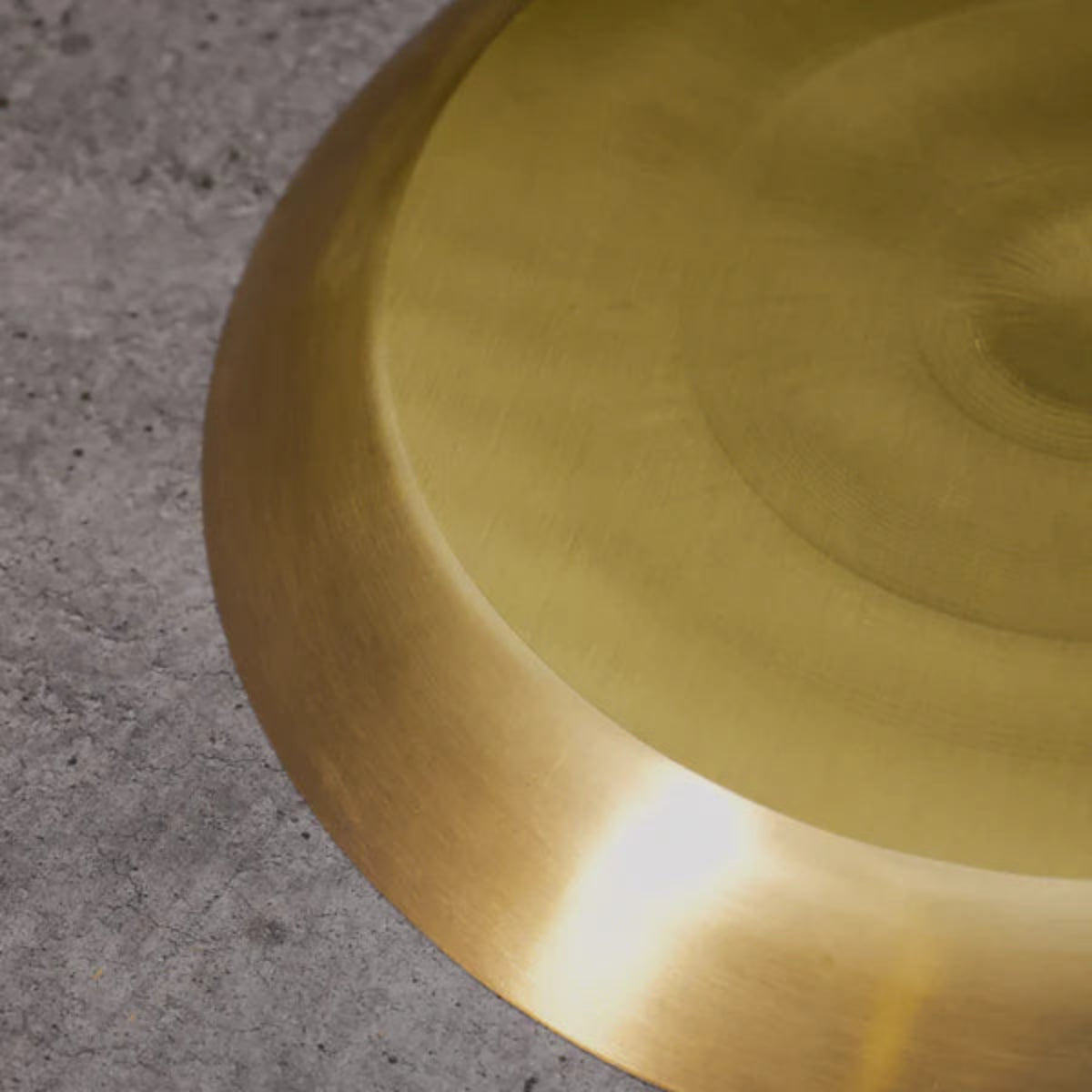 AMBI 100% Pure Lead Free Kansa Regular Dining Plate / Thali / Pooja Plate - 11.5 inches 950g - Shiny Finish - Curved Edge