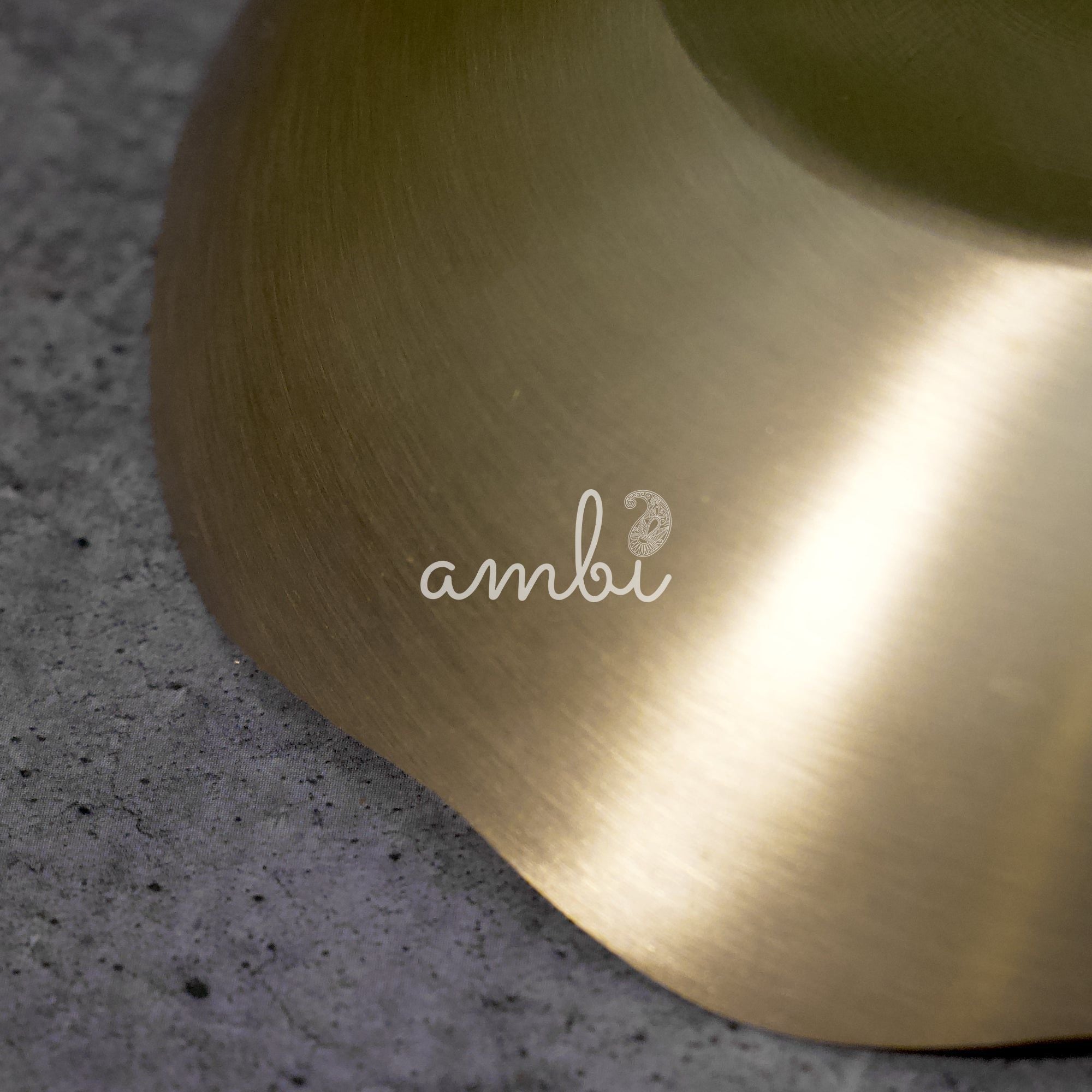 Elegant & Pure Kansa Floral Dessert Bowl - 6 Inch