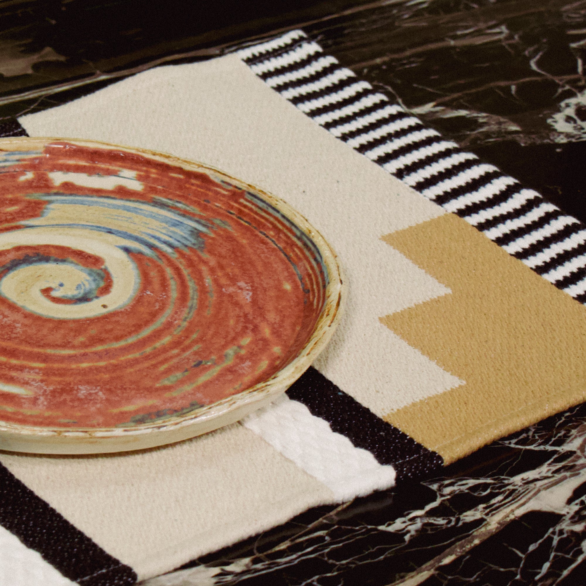 Diwali 2025 Hand Woven Cotton Place Mat Olive (Set of 2)