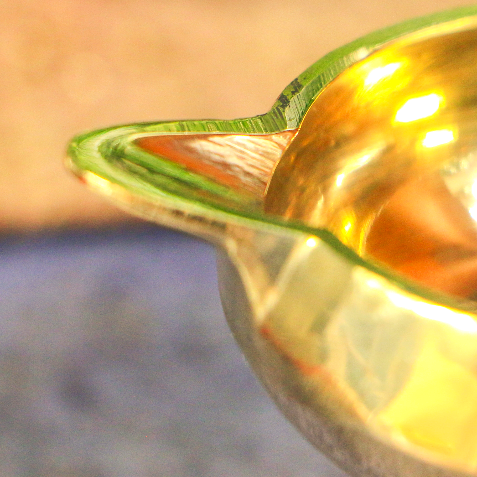 100% Pure Brass Pooja Kuber Deepam / Diya - Med Height - 2.5 inches