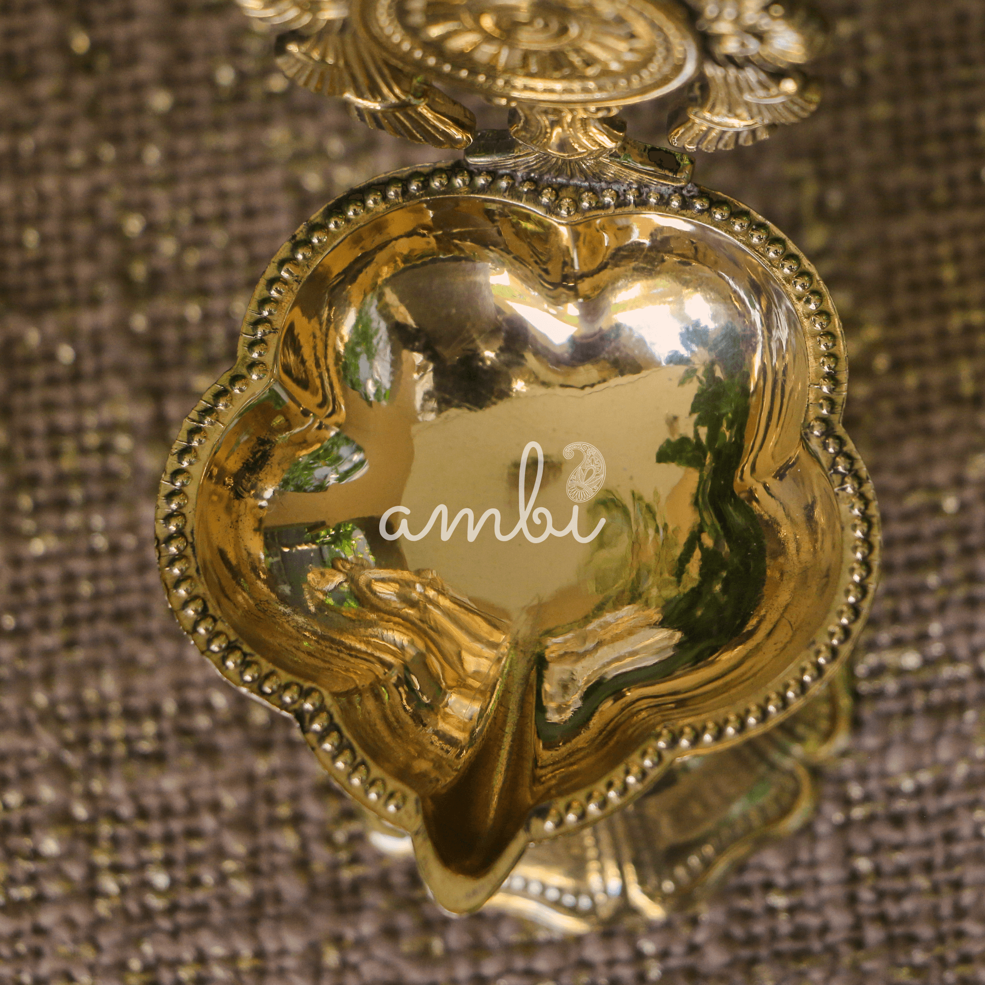 100% Pure Brass Chakra Deepam - Medium