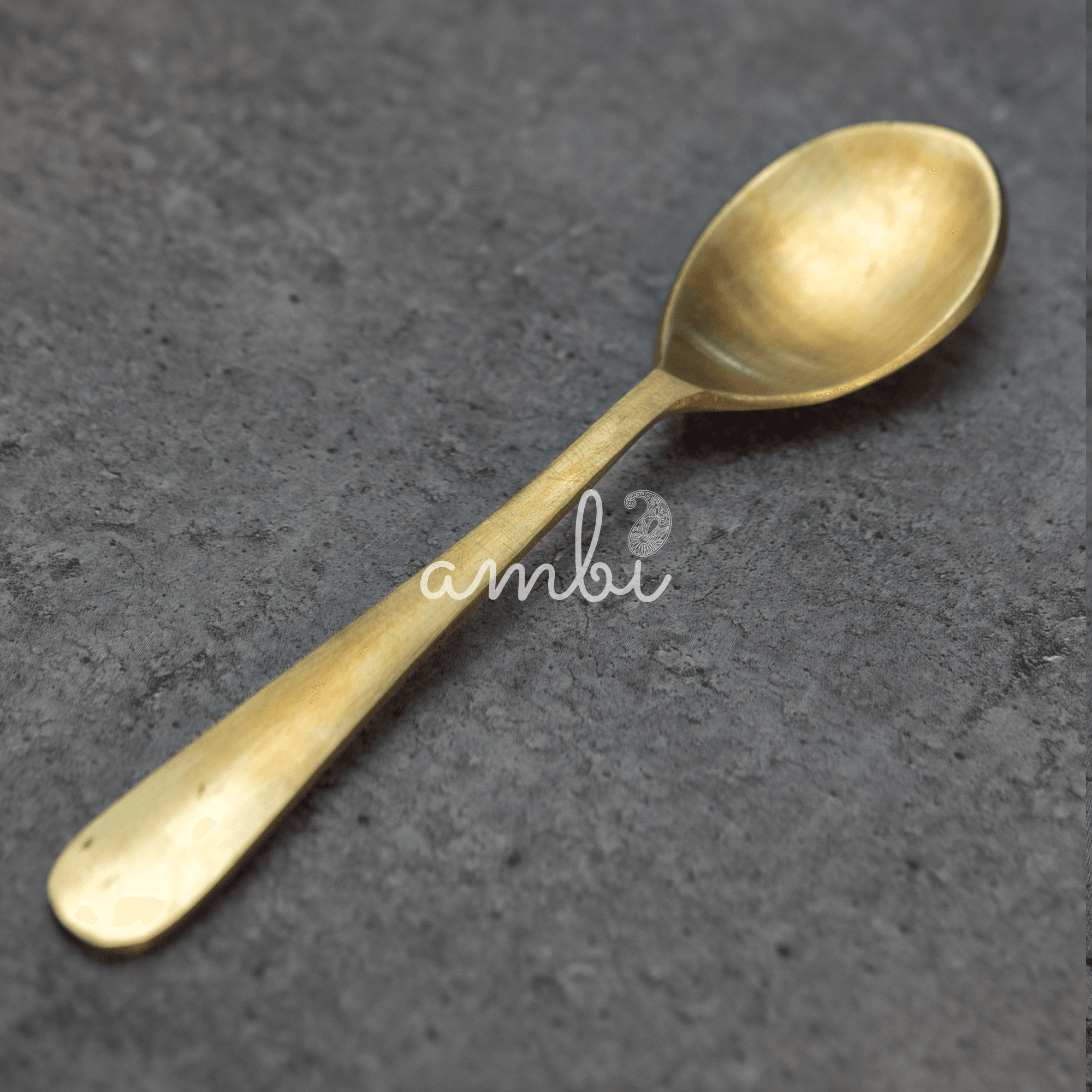 Pure 100% Lead Free Kansa Spoon - good for health ! 17cm 55g