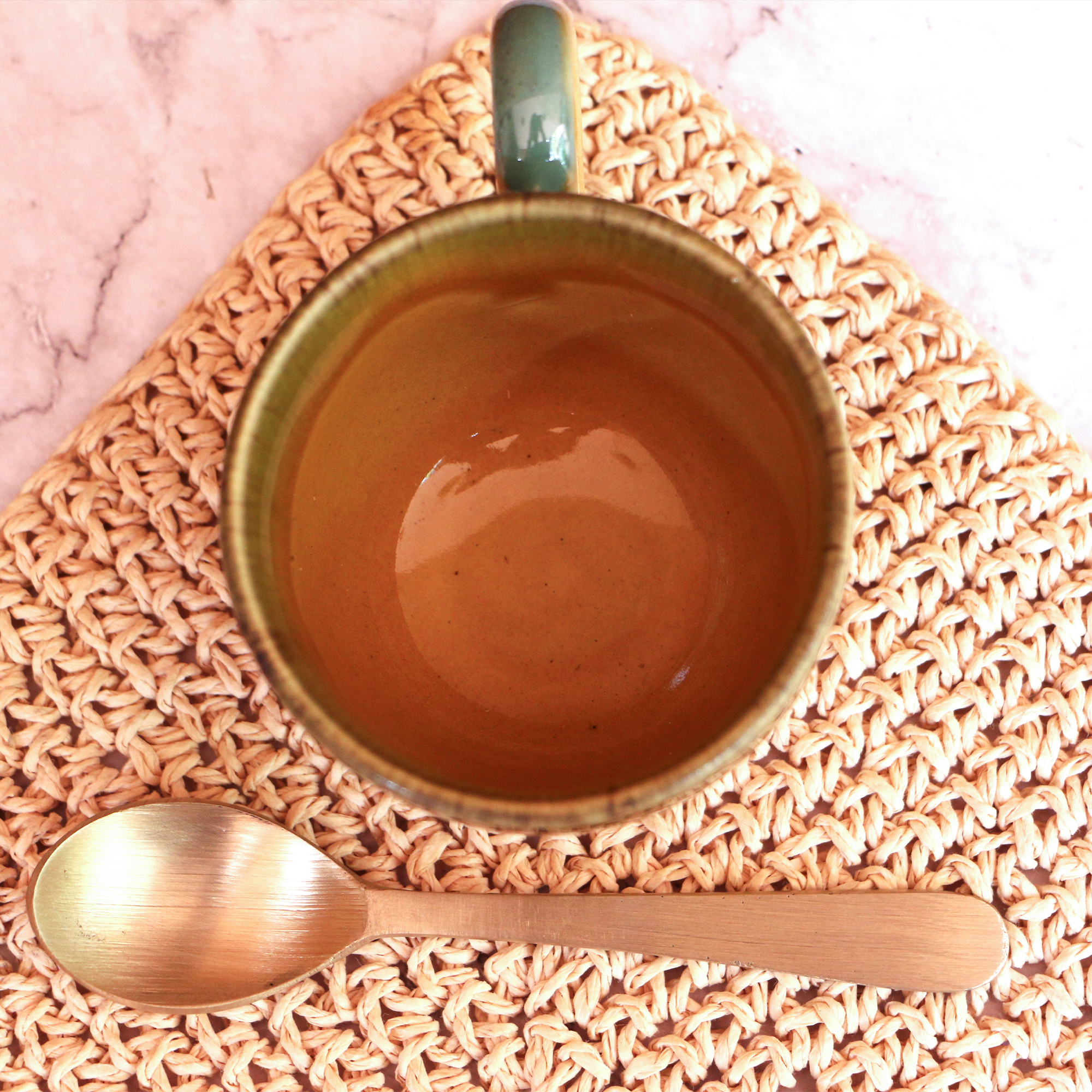 Ambi Handmade Glazed Mustard Coffee Mug Set of 1 (150 ml)