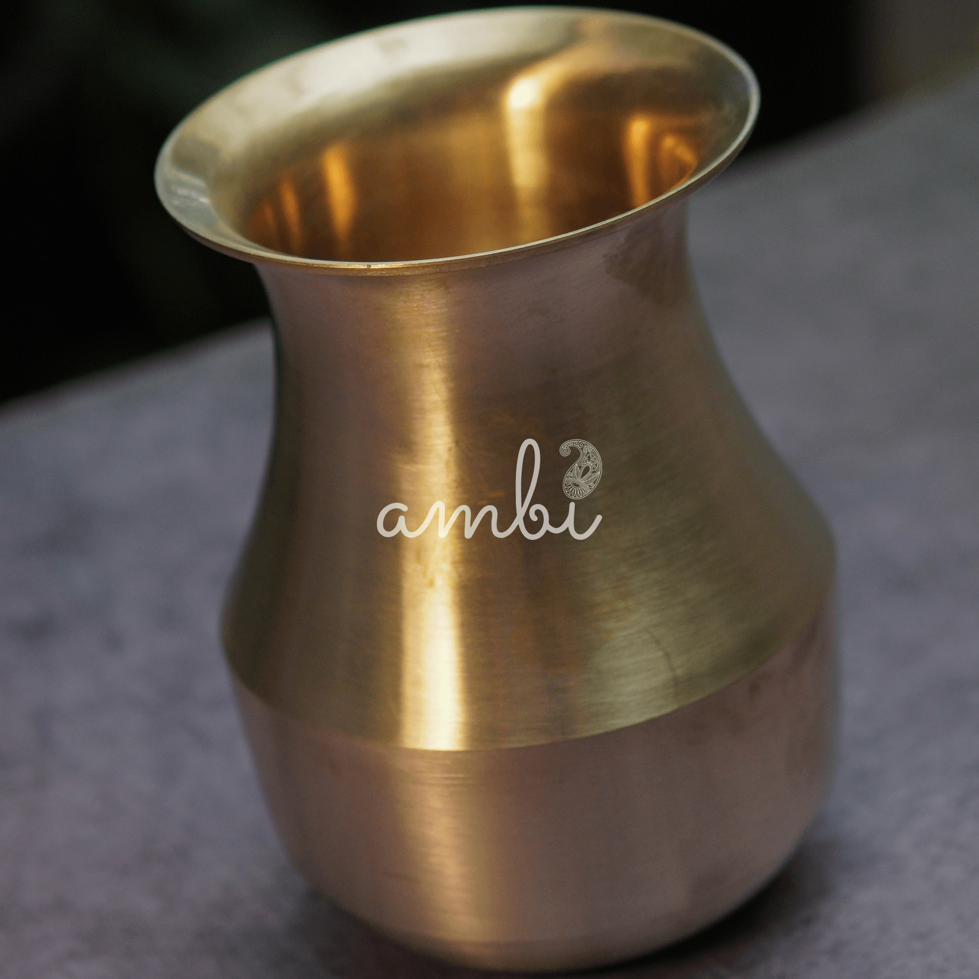 Elegant Traditional Pure 100% Lead Free Kansa Parsi Lota -Tumbler / Glass - 470 ML