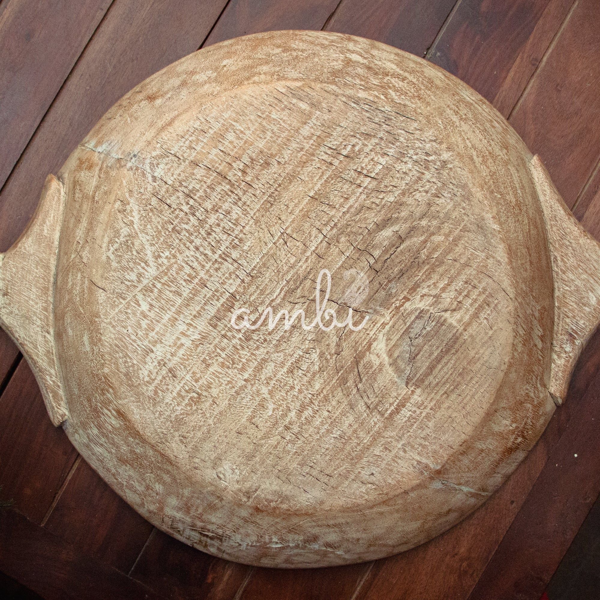 Vintage Wooden Parat - Floral pattern