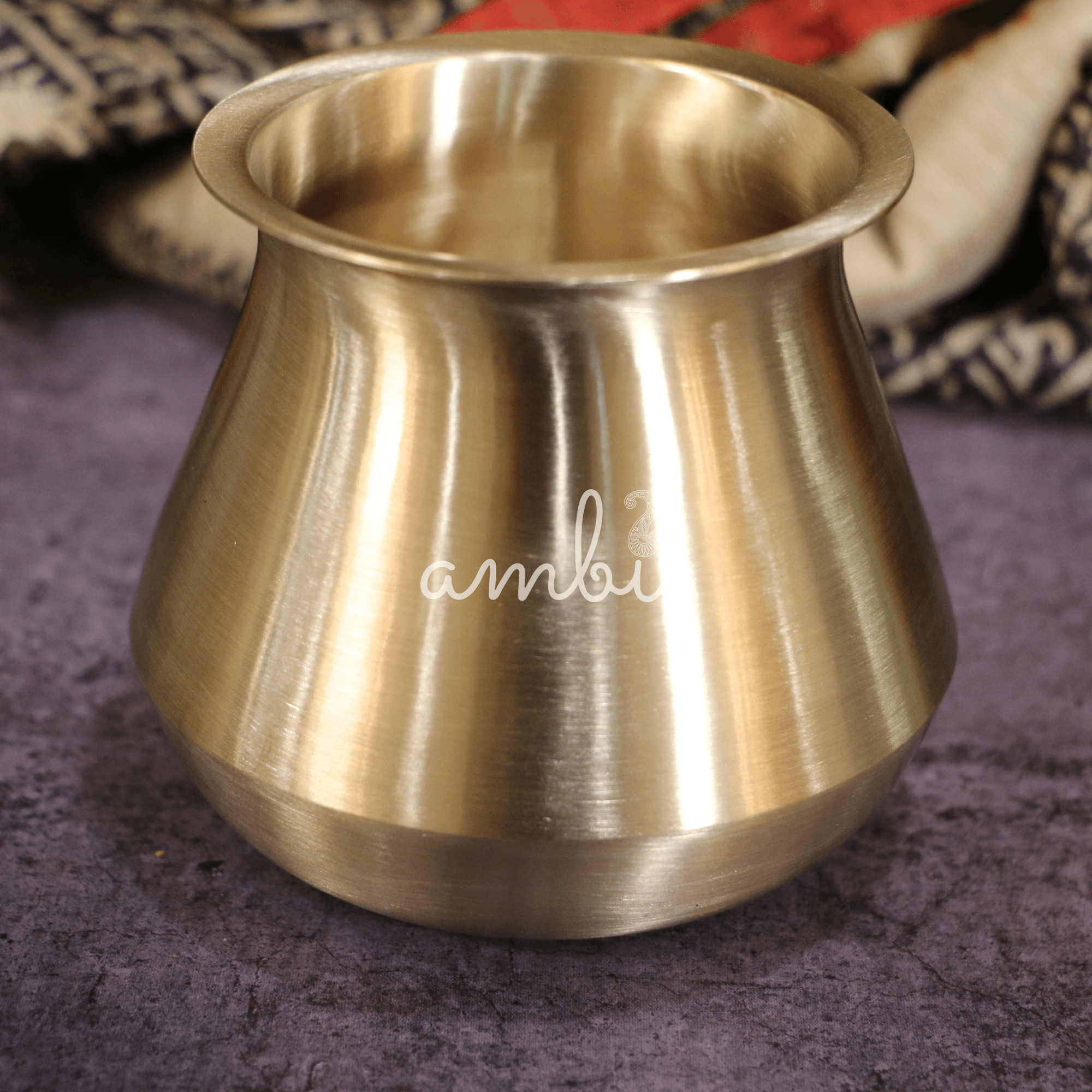 Elegant Satari Pure 100% Lead Free Kansa Water Health Lota (Medium) - 450 ML