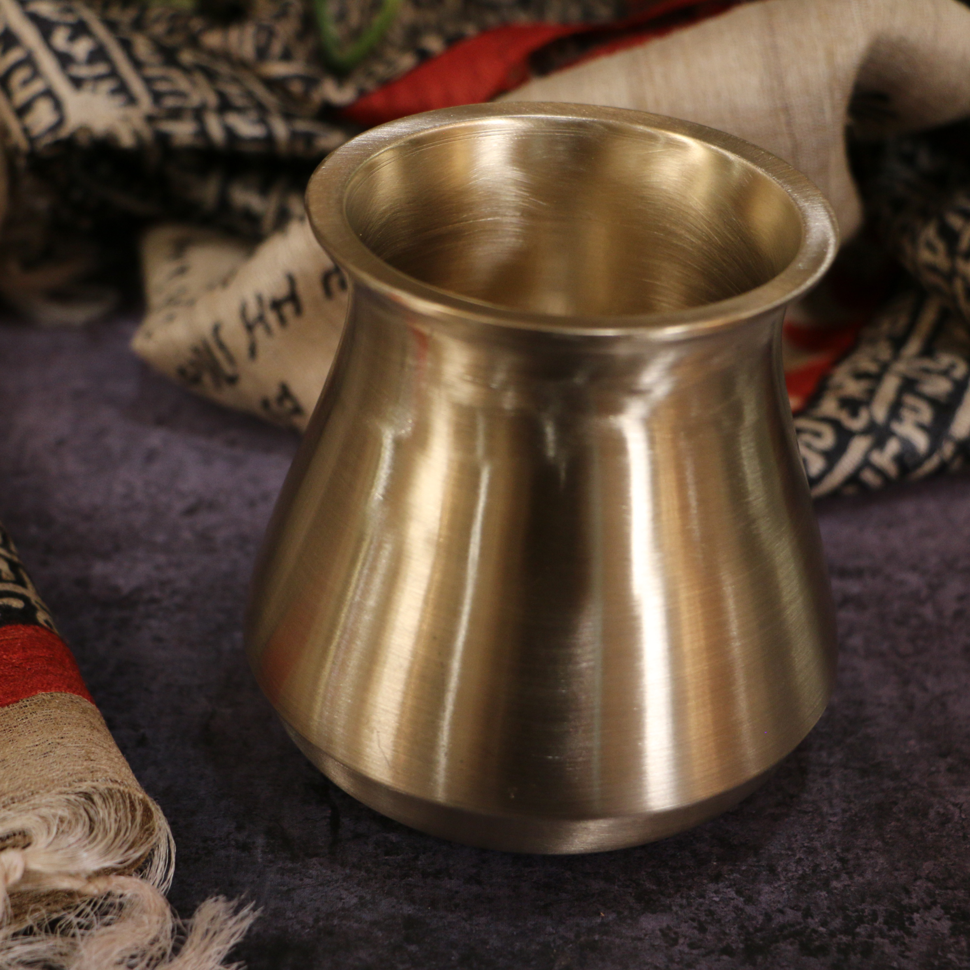 Elegant Satari Pure 100% Lead Free Kansa Water Health Lota  (Big) - 500 ML