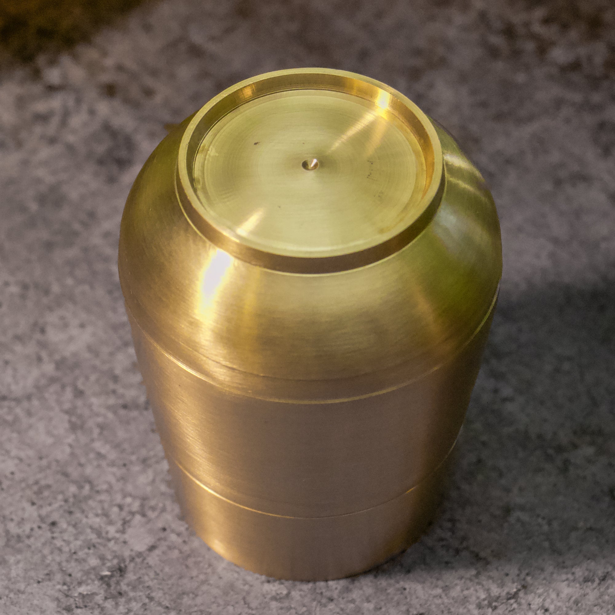 Ambi Heirloom Kansa Damru Glass 330 ML – Large Heritage Piece | 100% Lead-Free Bronze