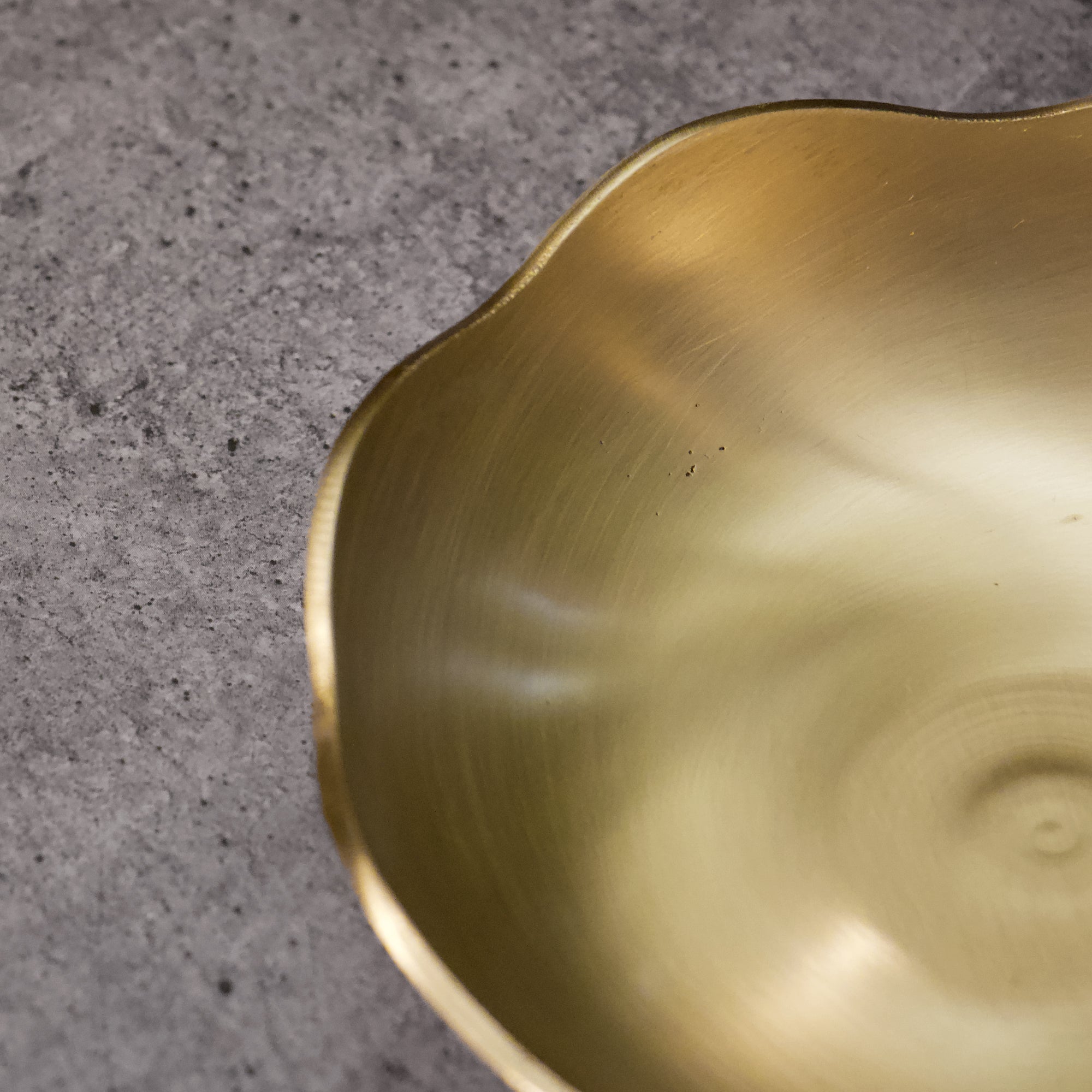 Elegant & Pure Kansa Floral Dessert Bowl - 5.5 Inches | Also for Pooja / Aarti