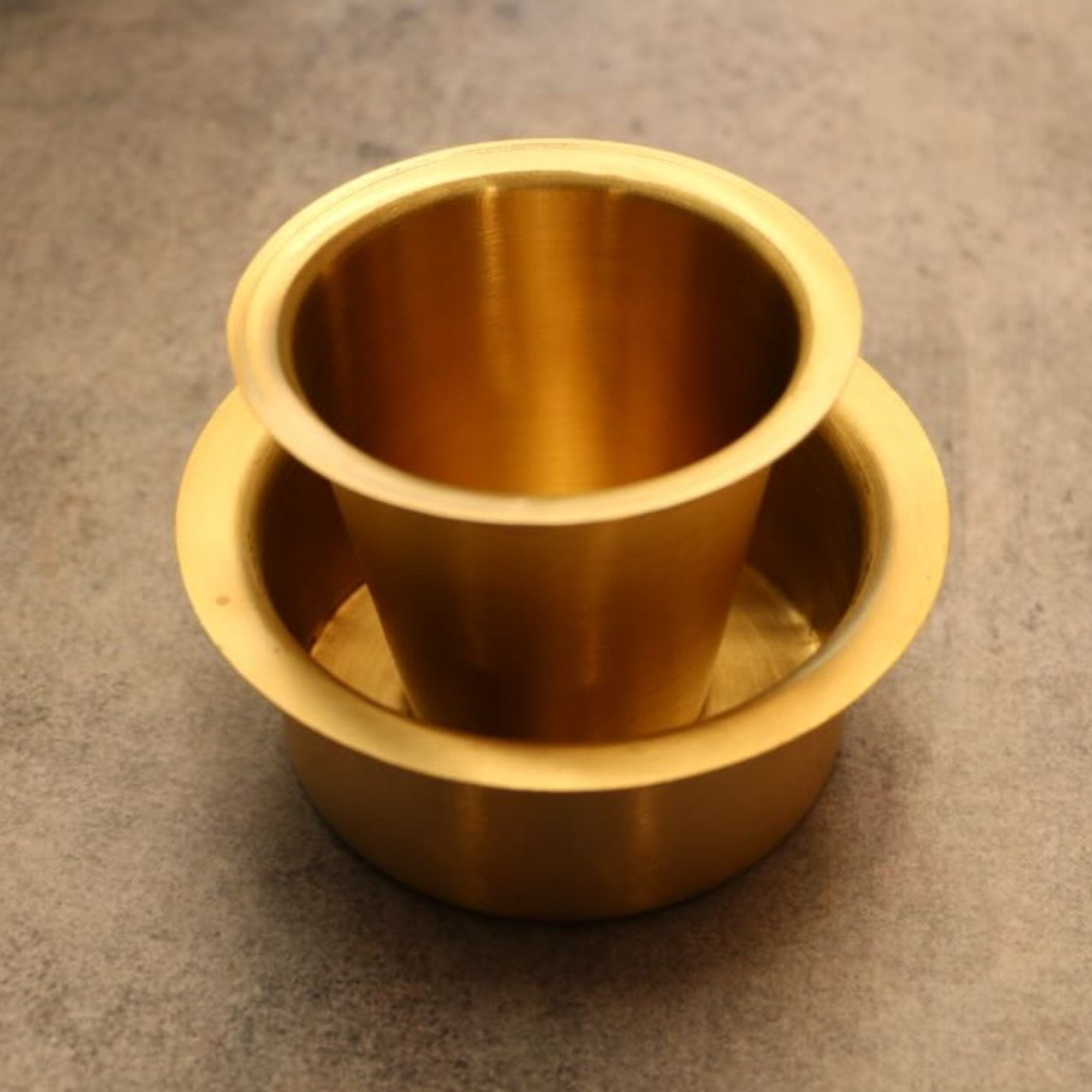 Pure Brass Coffee Filter & Dabara Set — A South Indian Morning Raga | Ambi