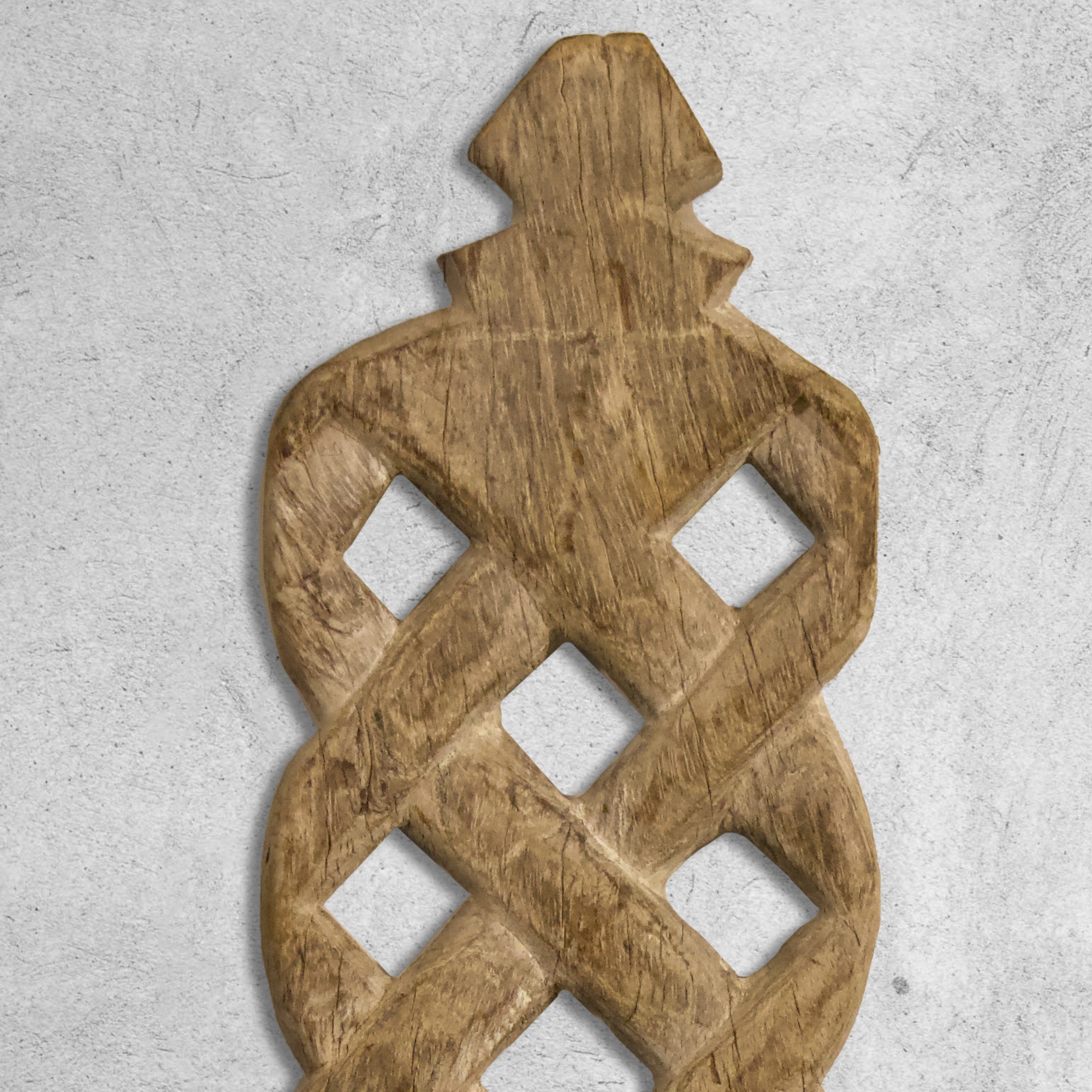 Wooden Candle Stand - Wallmount - Distressed White