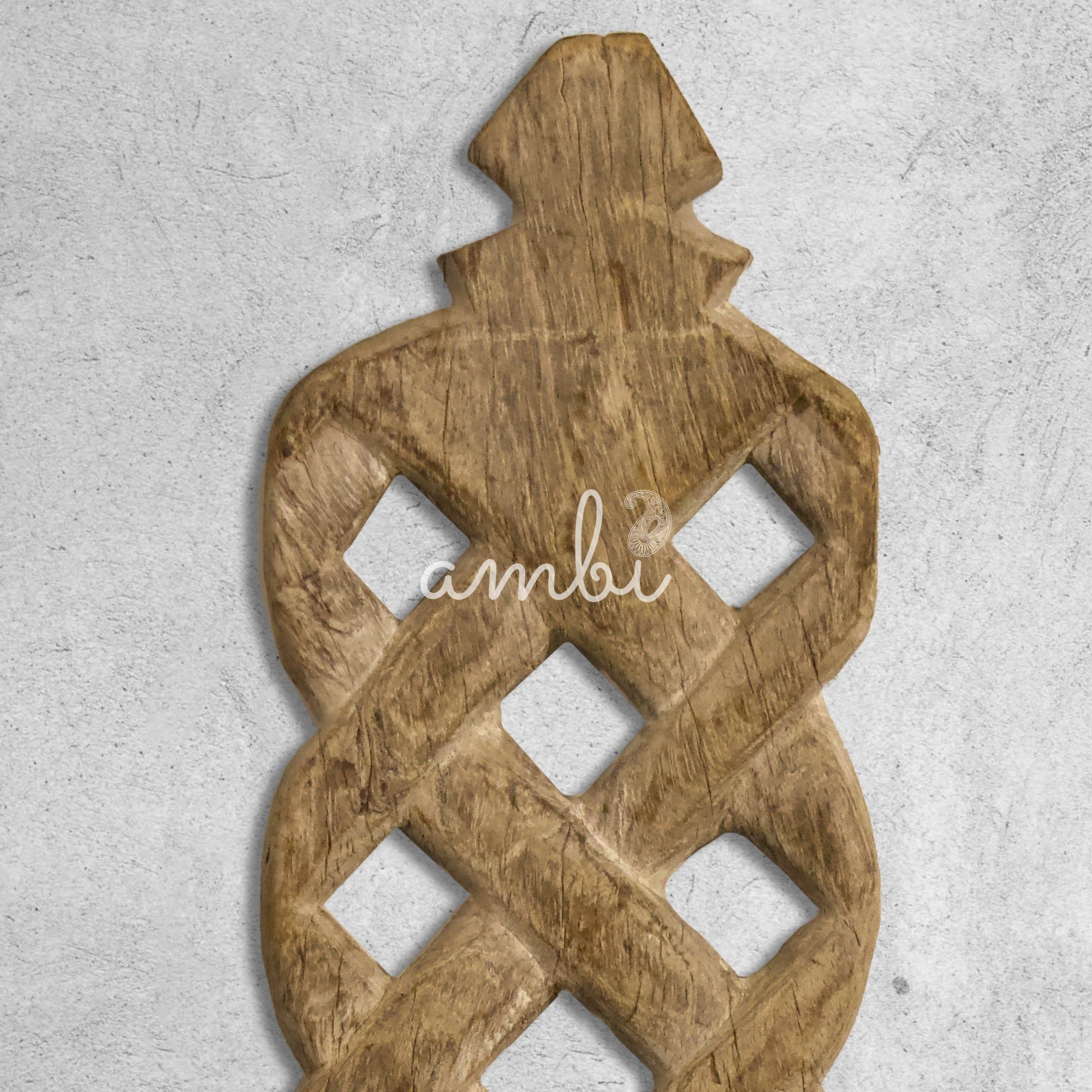 Wooden Candle Stand - Wallmount - Distressed White