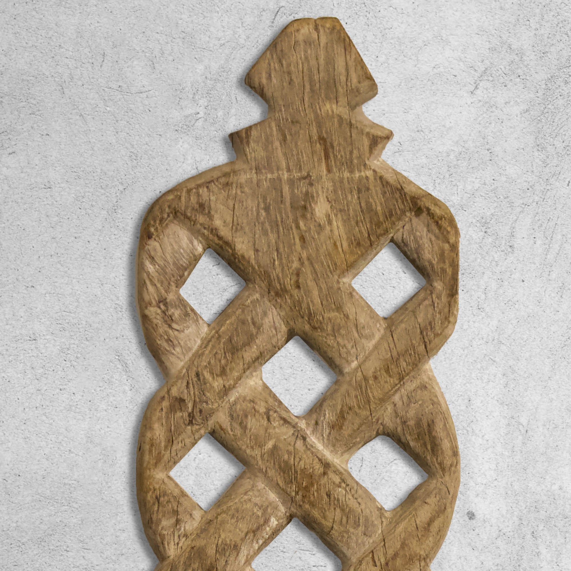 Wooden Candle Stand - Wallmount - Distressed White