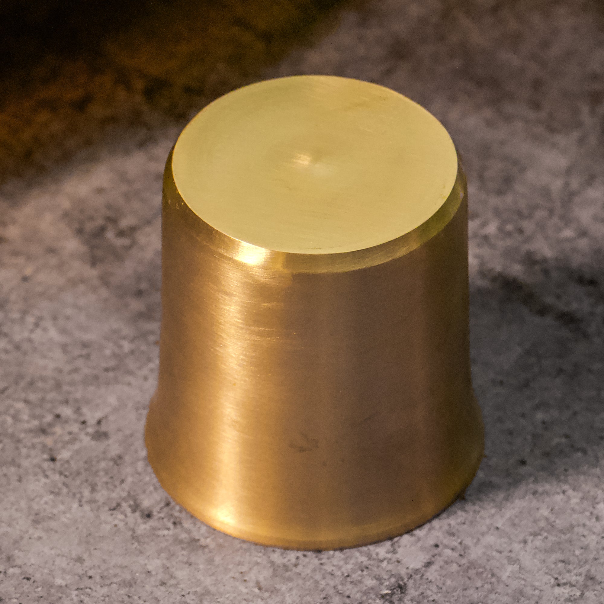 AMBI Pure 100% Lead Free Kansa (Bronze) Water Glass - 275 ML - Curved Rim