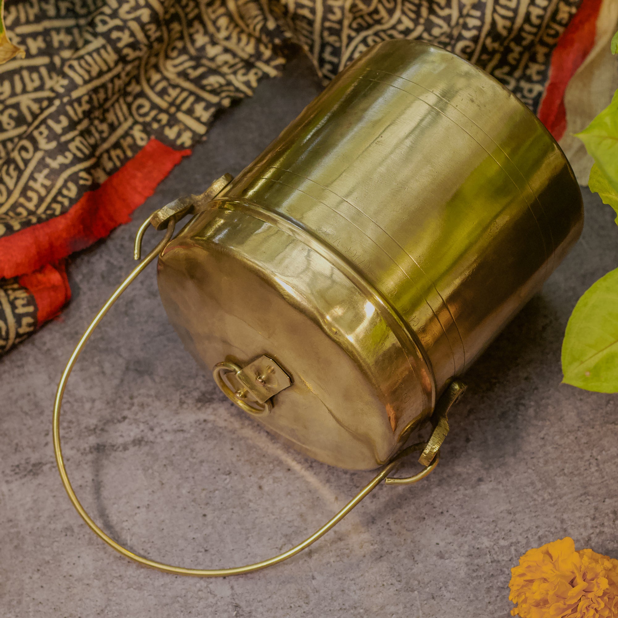 Vintage Brassware Storage Box (Bharni) - Small - 1 Litre