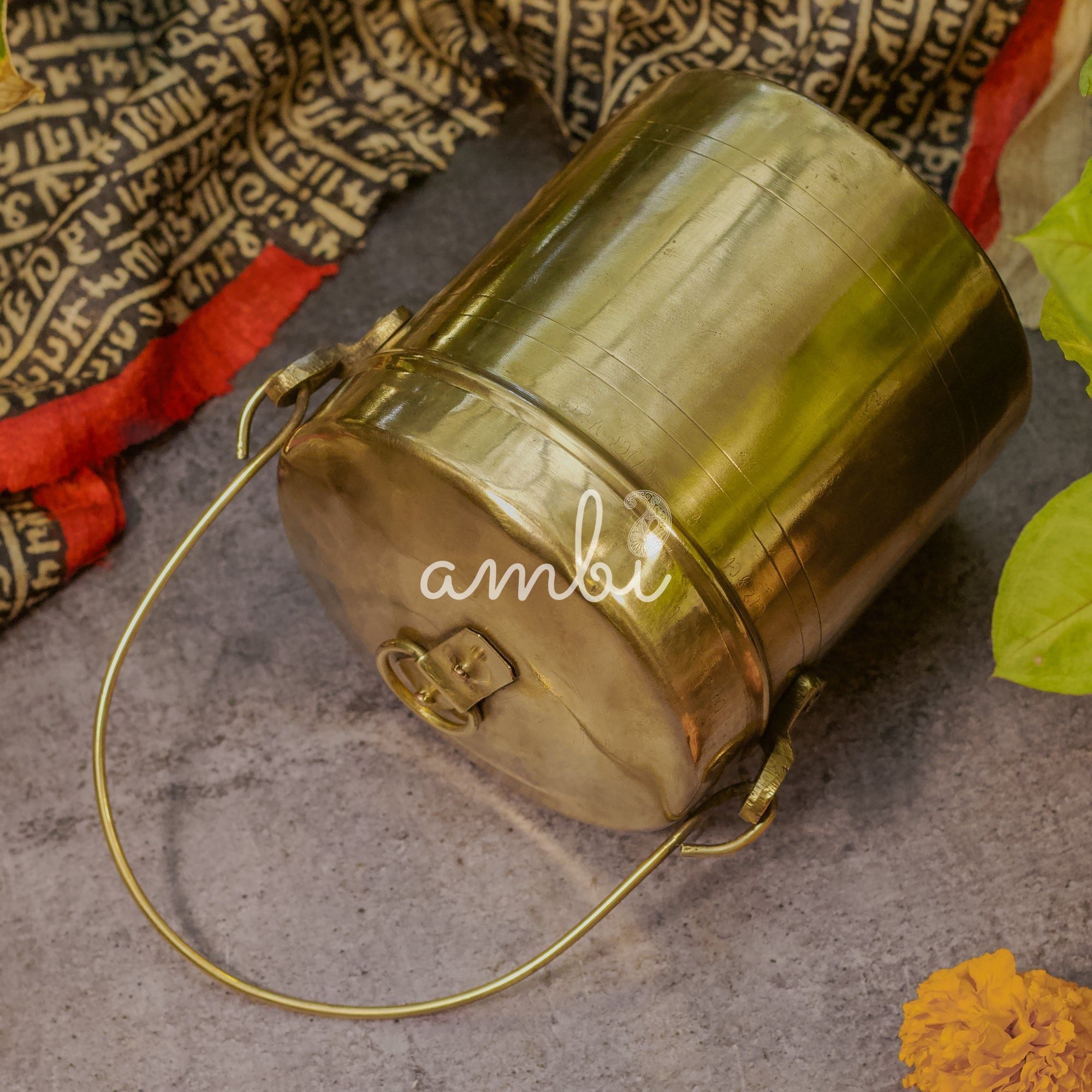 Vintage Brassware Storage Box (Bharni) - Small - 1 Litre