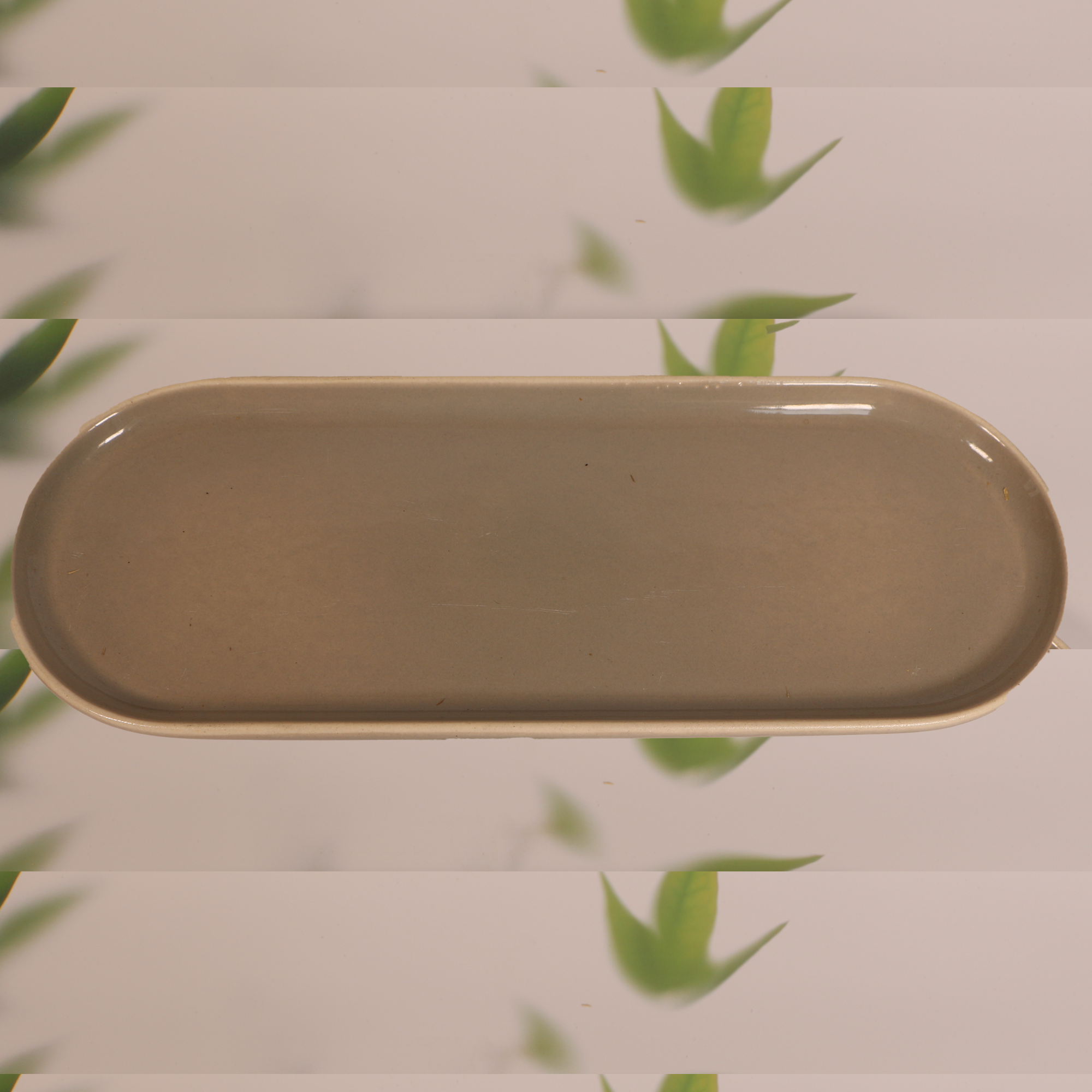 2026 - Ambi Stoneware Beige Sushi Platter 12 inch