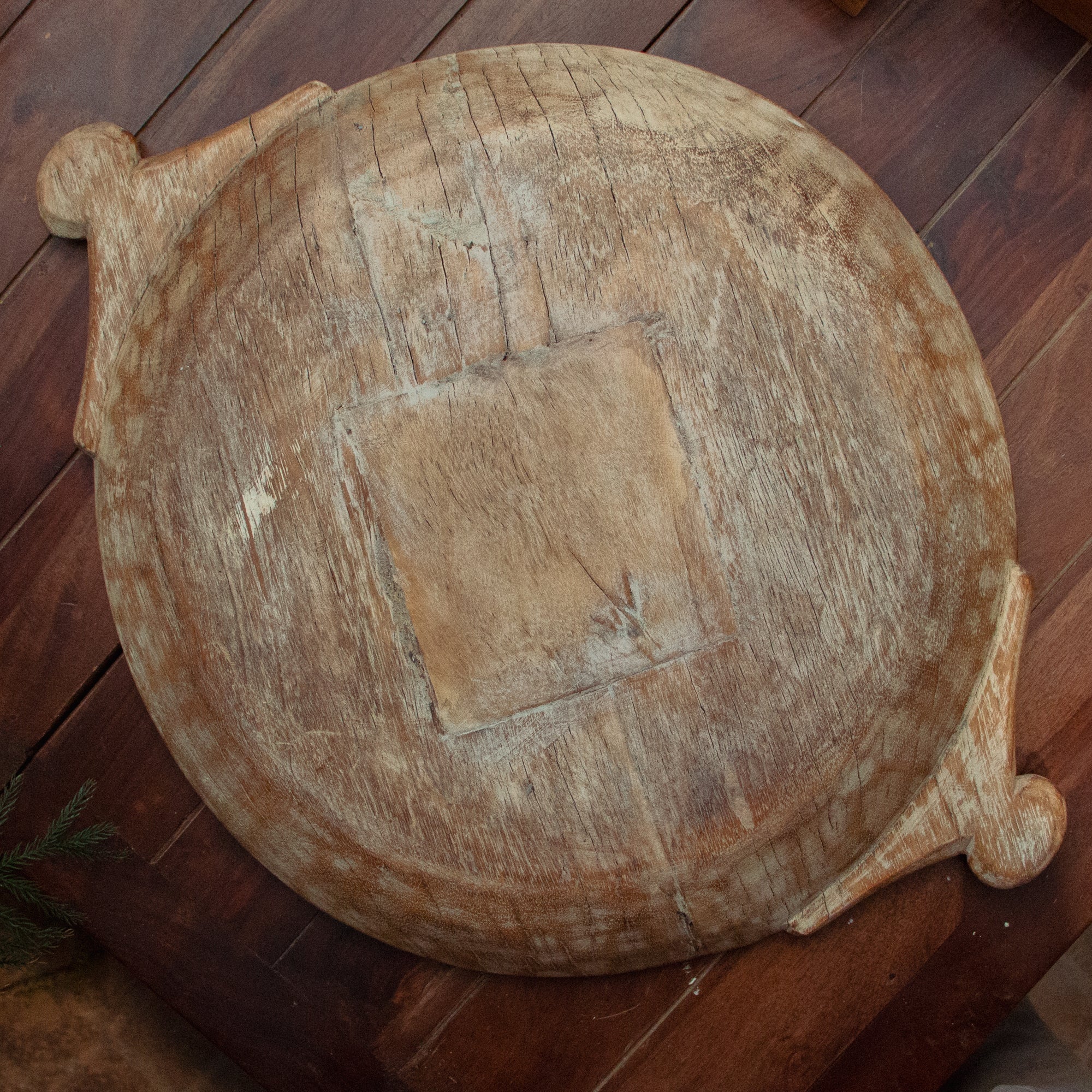 Vintage Wooden Parat - Rhombus Pattern