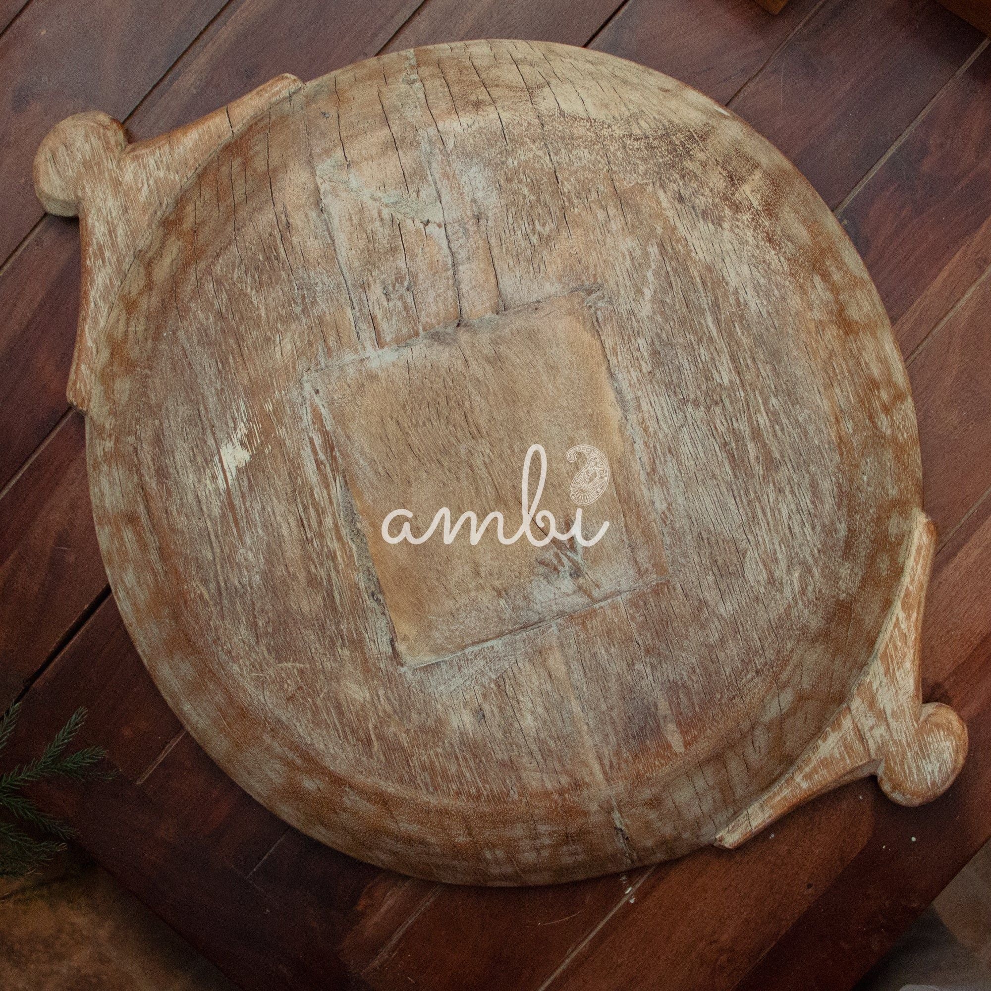 Vintage Wooden Parat - Rhombus Pattern