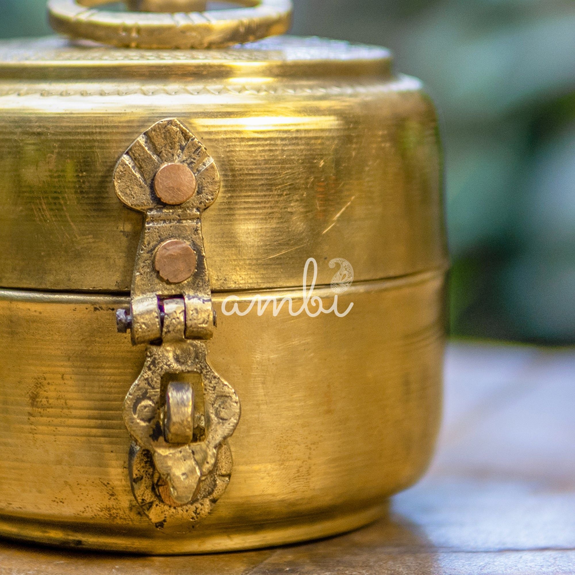 Handcrafted Brass Heritage Charm Brass Box
