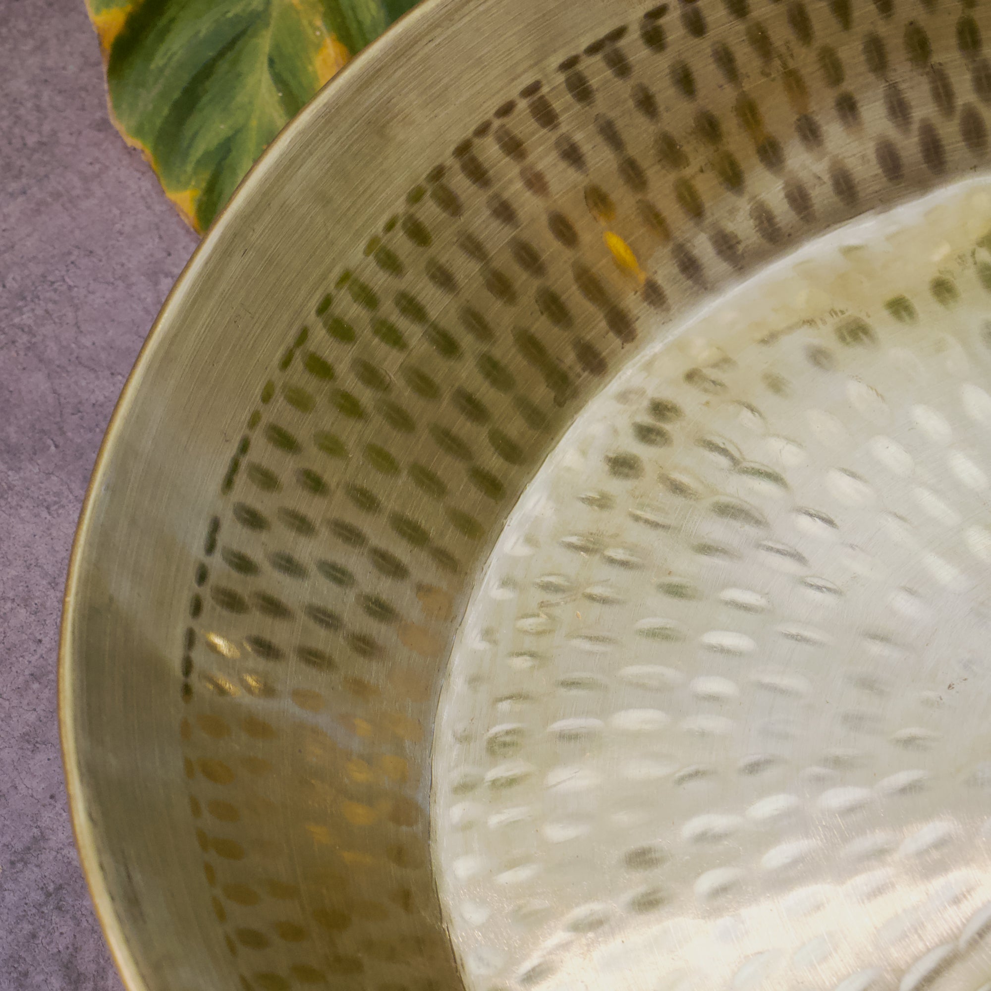 100% Pure Brass Traditional Hammered Parat - 14 inches diameter