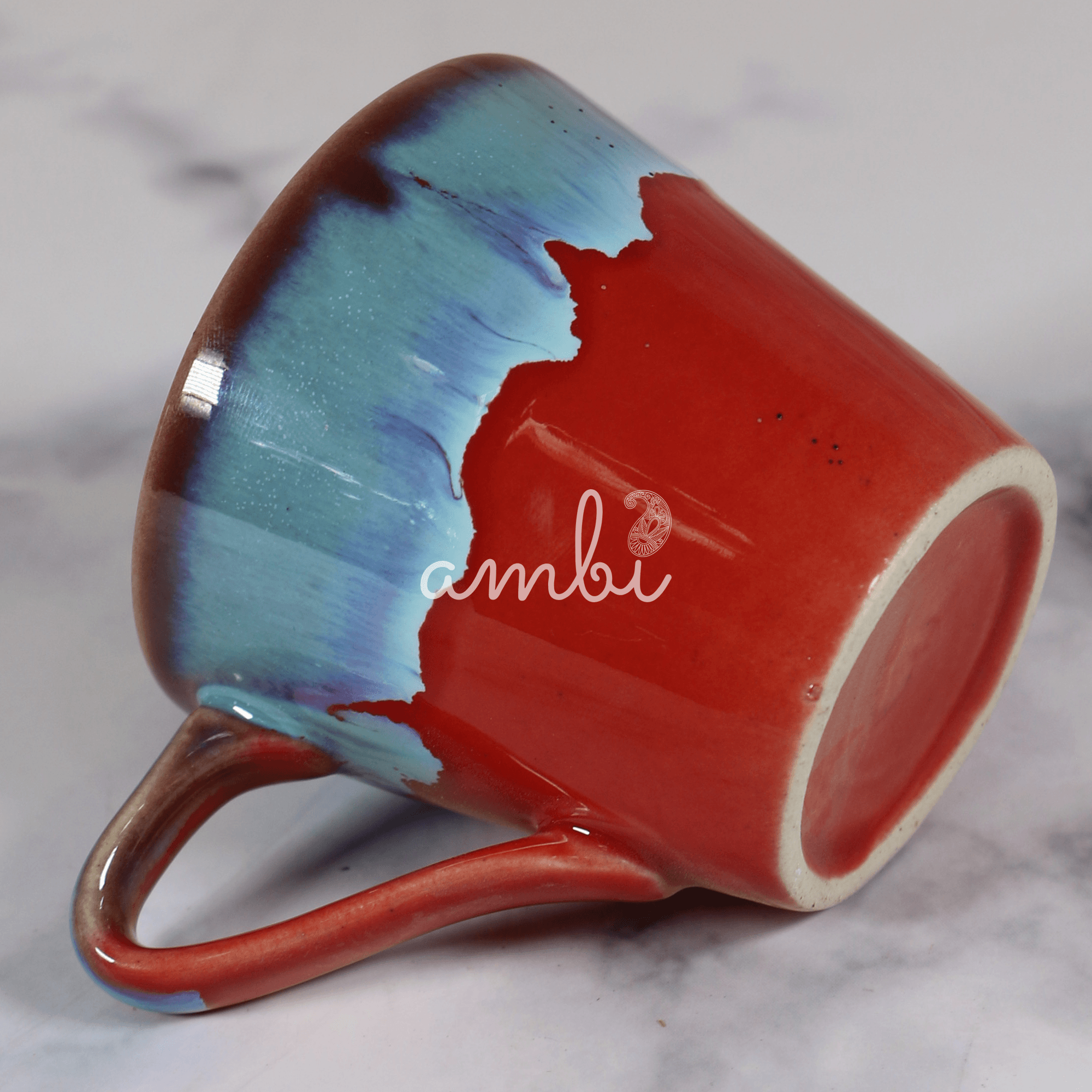 Ambi Pottery Handmade Coffee Cups Set of 4 (150 m each)