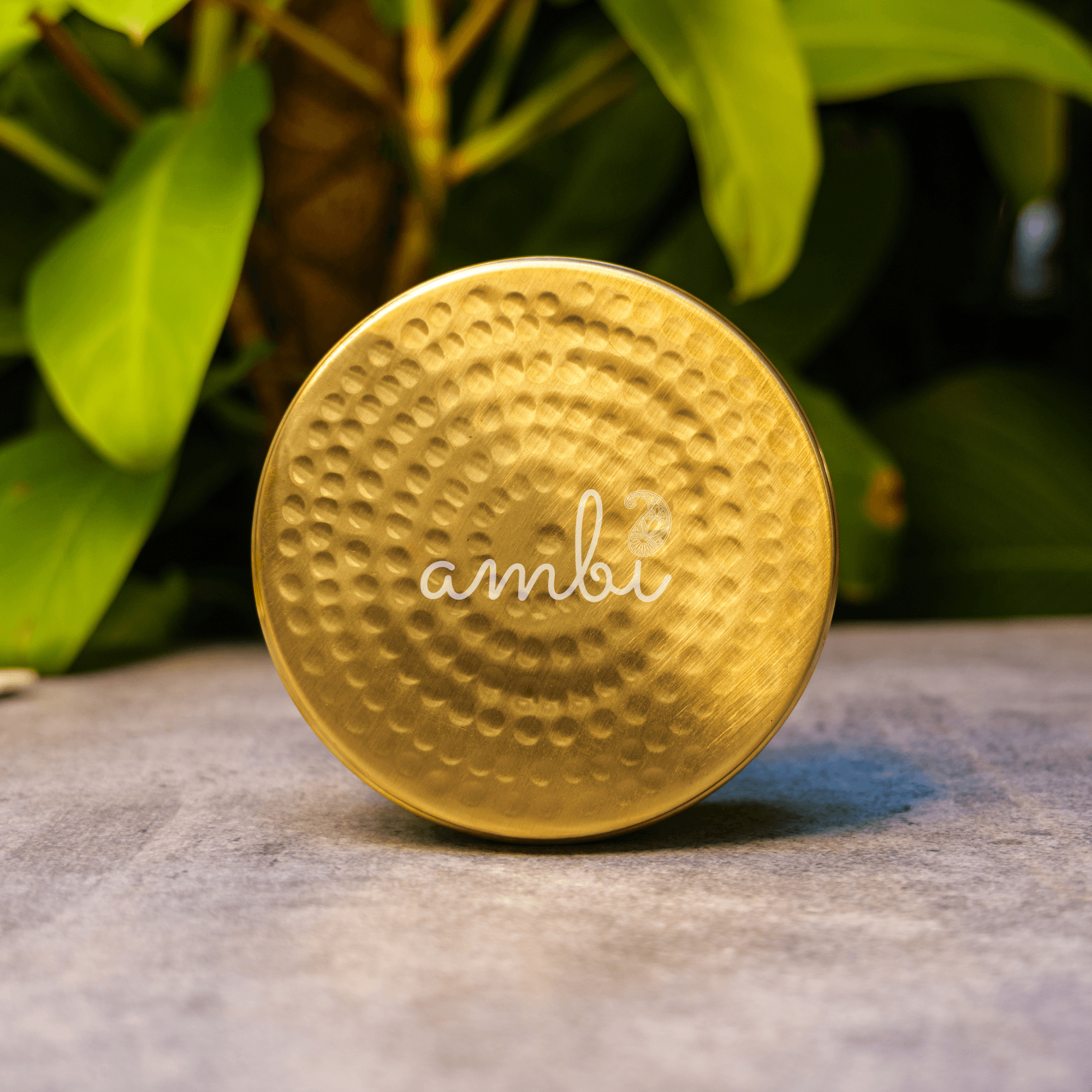 100% Brass Hammered Storage Boxes / Laddu Boxes - 4 inches diameter