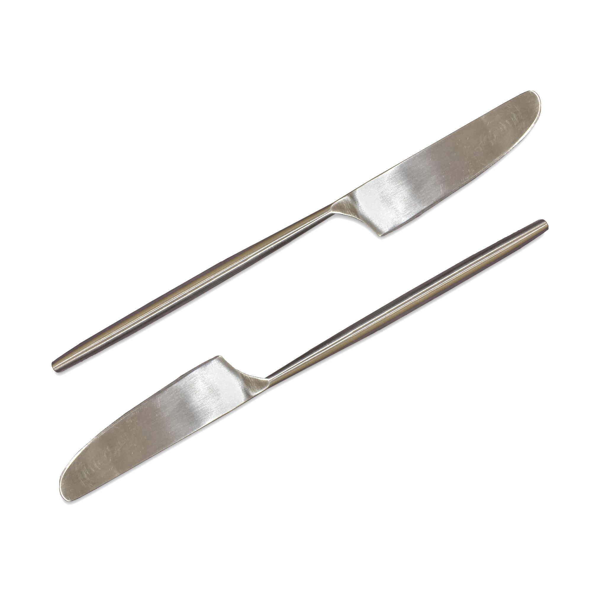 Handcrafted Steel Dining Knife - Set of 2 - Matt Finish