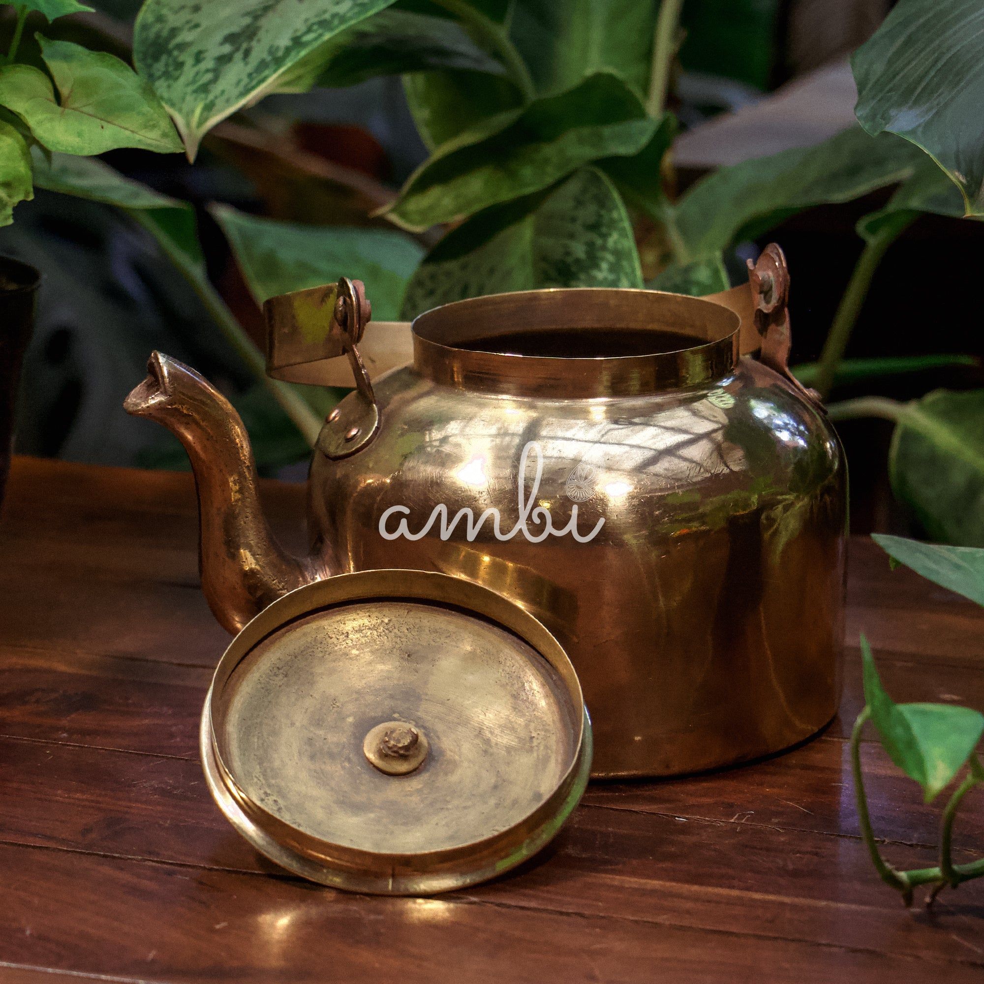 Handcrafted Elegant Vintage Brass Tea Pot