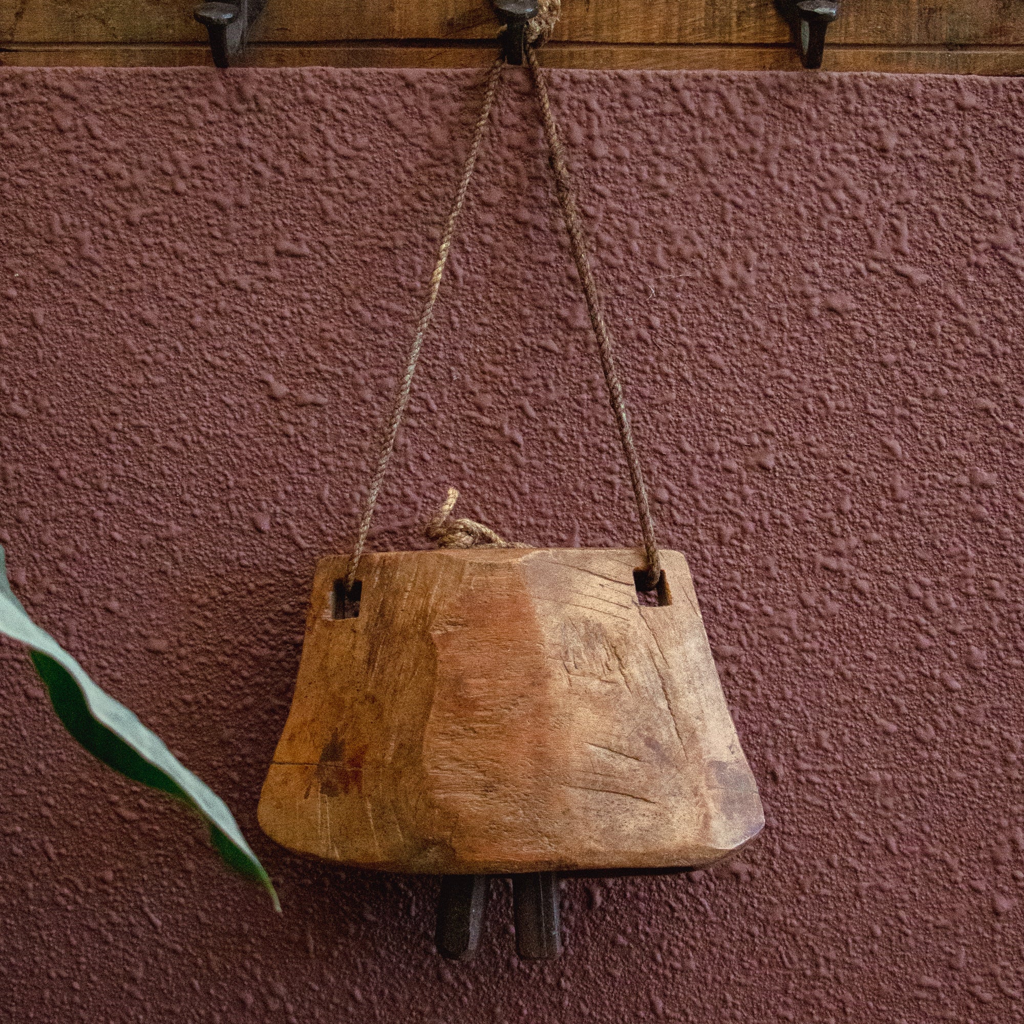 Vintage Wooden Cow Bell