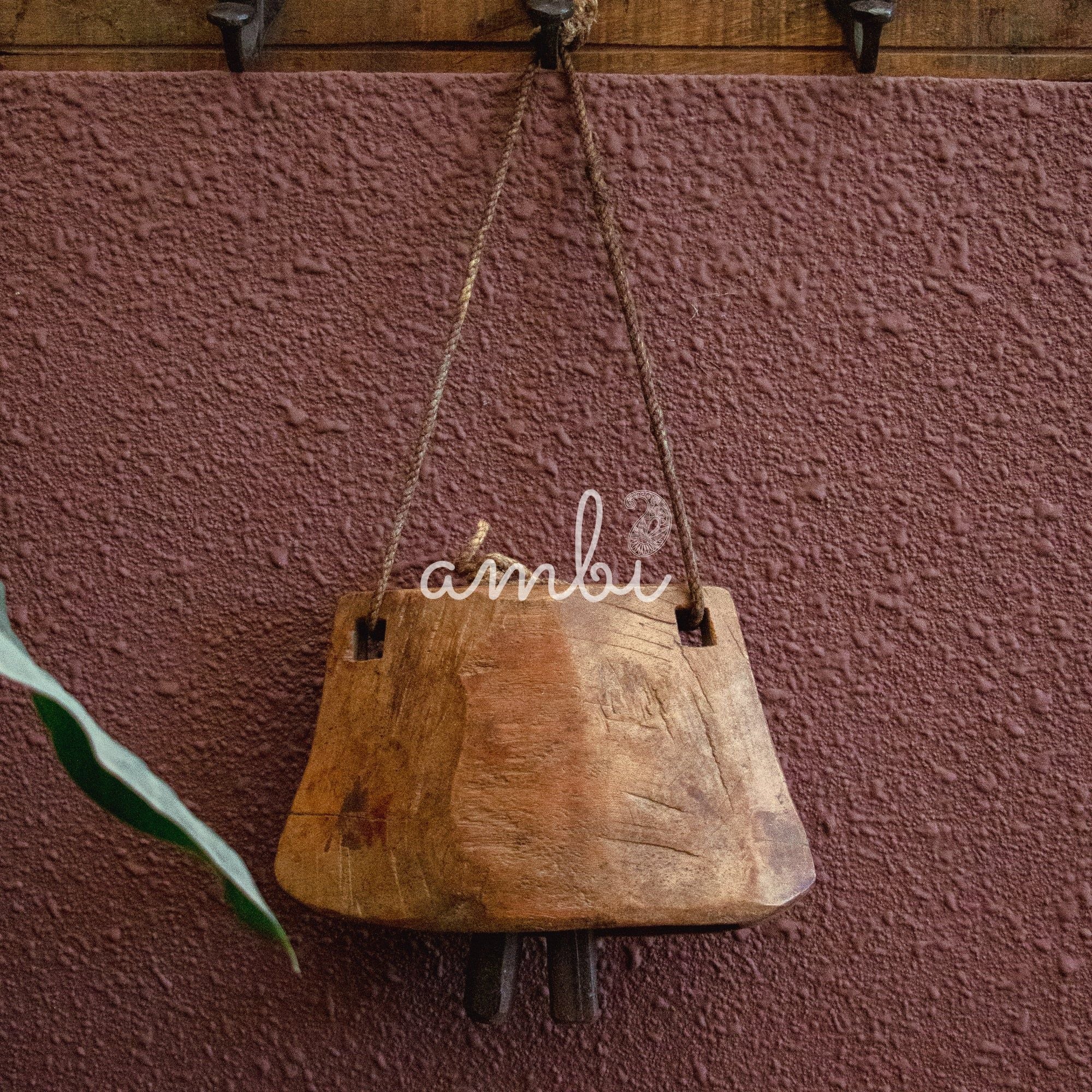 Vintage Wooden Cow Bell