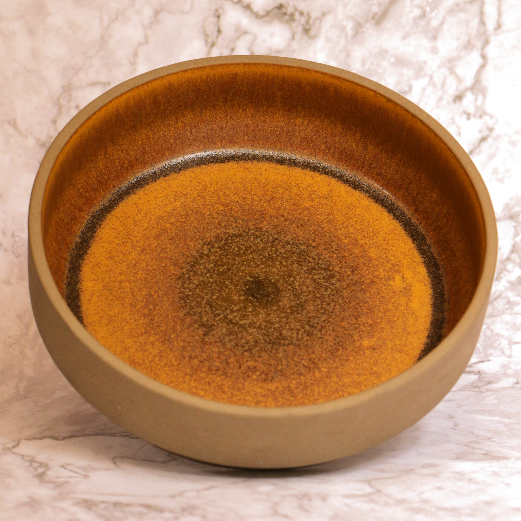 AMBI Stoneware Earthy Brown Salad Bowl 8 inch I Microwave safe I Ideal for Gifting | Salad Bowl | Kichidi Bowl | Serving Bowl