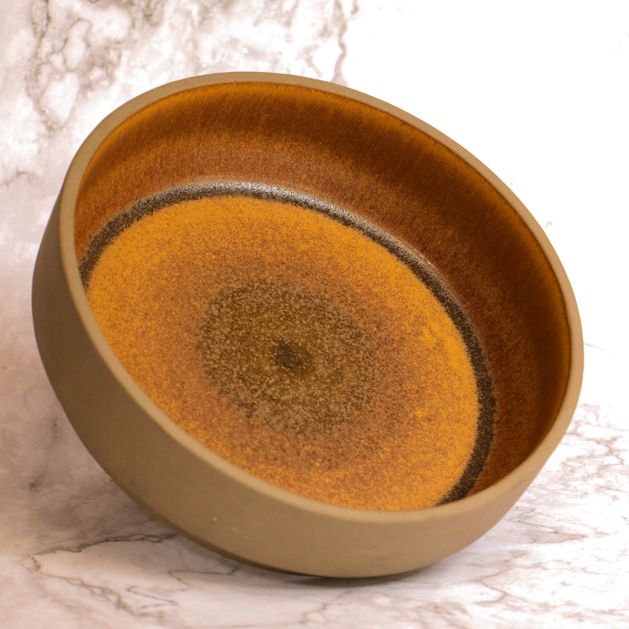 AMBI Stoneware Earthy Brown Salad Bowl 8 inch I Microwave safe I Ideal for Gifting | Salad Bowl | Kichidi Bowl | Serving Bowl