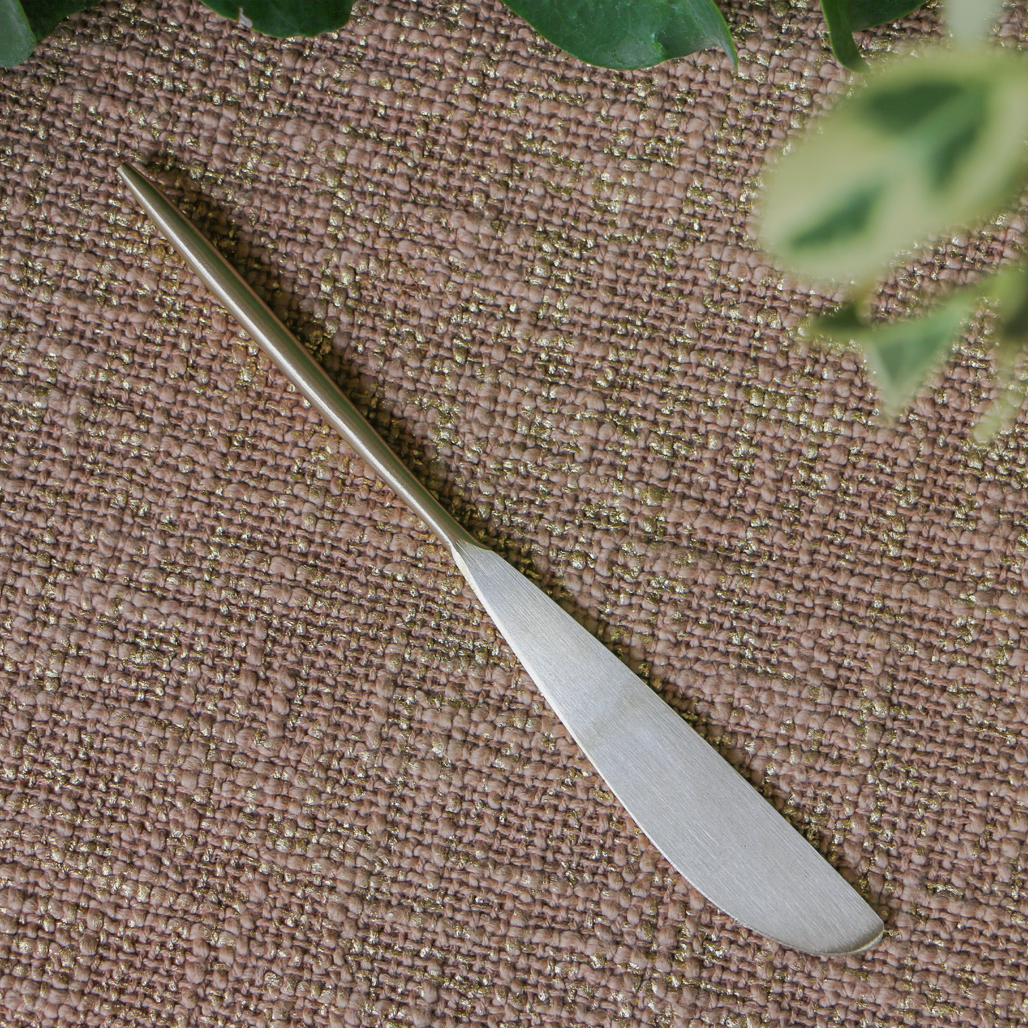 Elegant Handcrafted Heavy Pure Brass Cutlery Set of 5