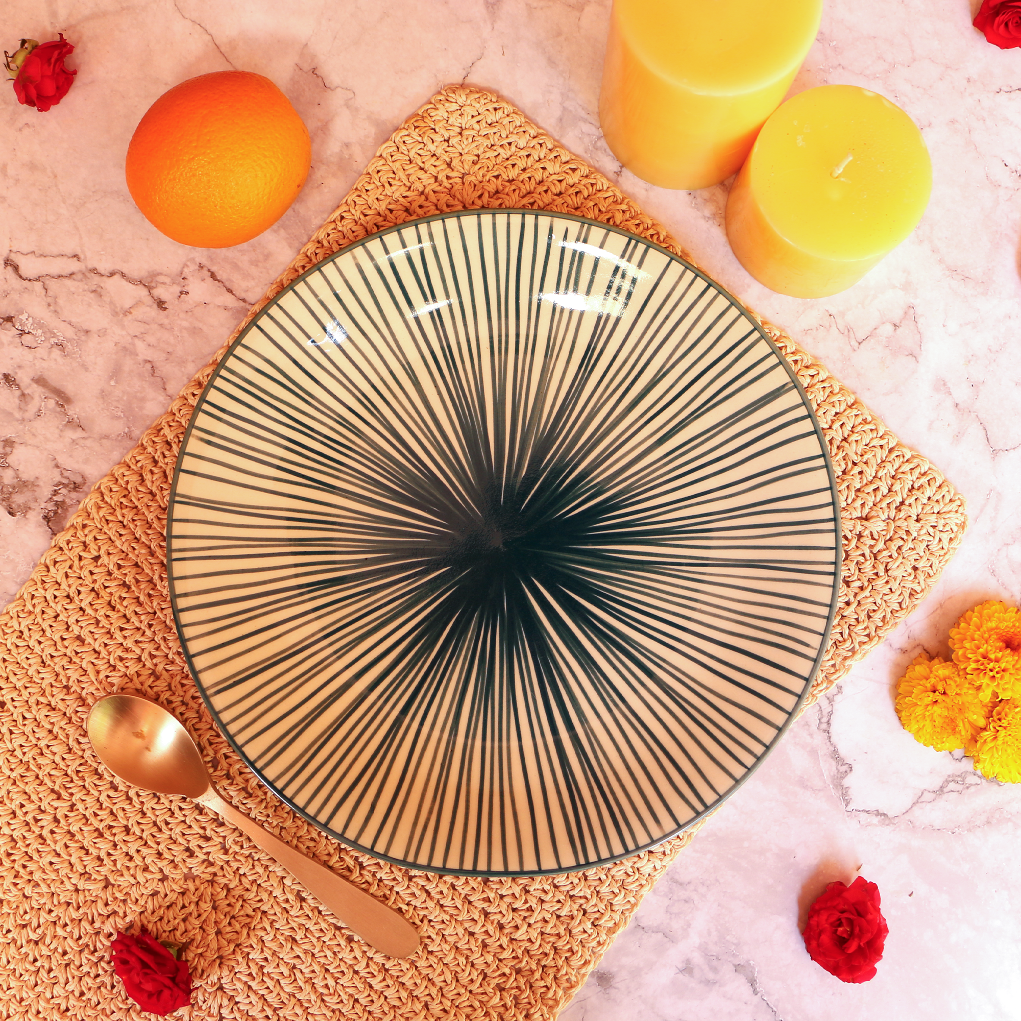 Ambi Blue Dinner Platter 10 inch