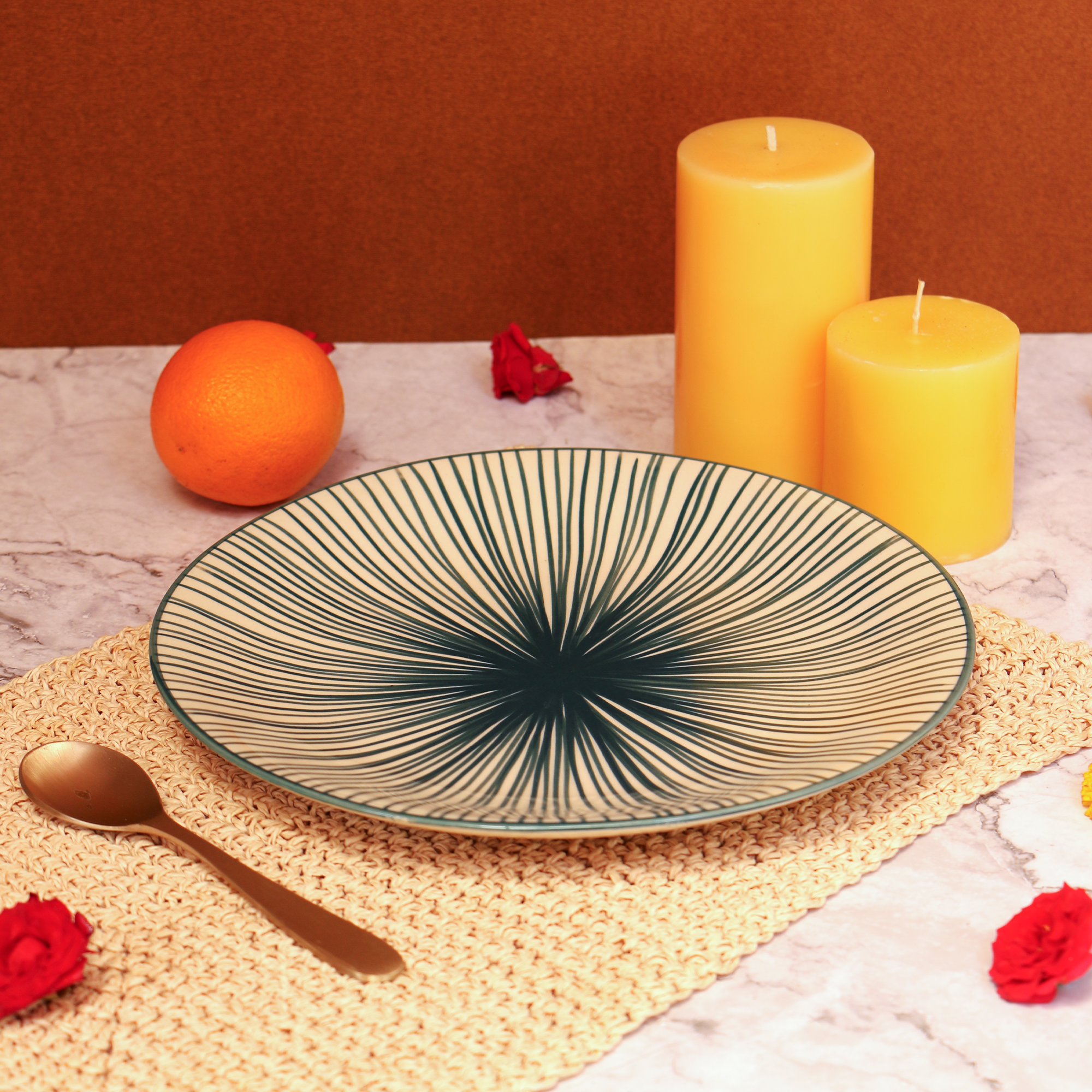 Ambi Blue Dinner Platter 10 inch