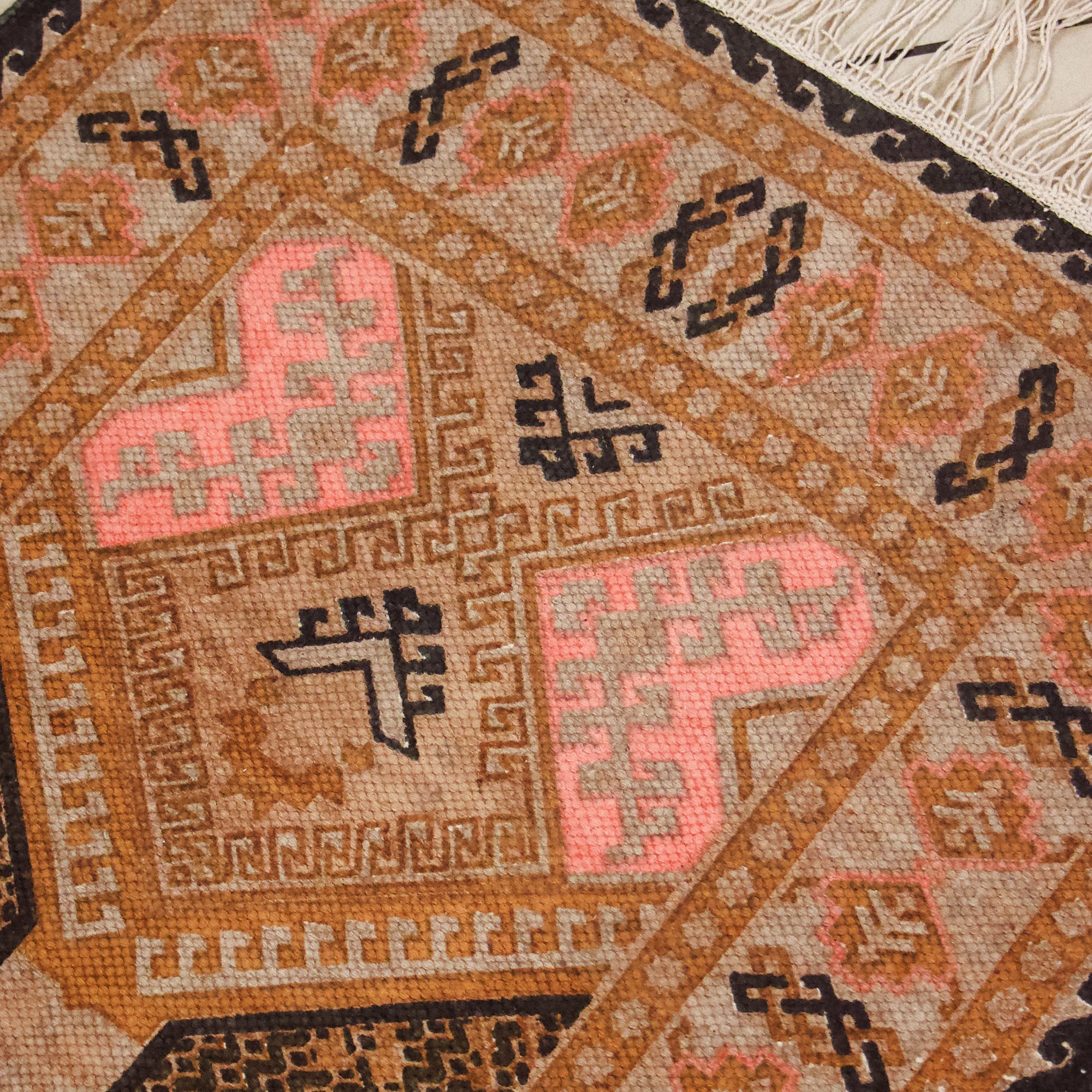 2026 Collection On Sale - Classic Durrie / Bed Side Rug featuring patterns 2 X 8 Ft