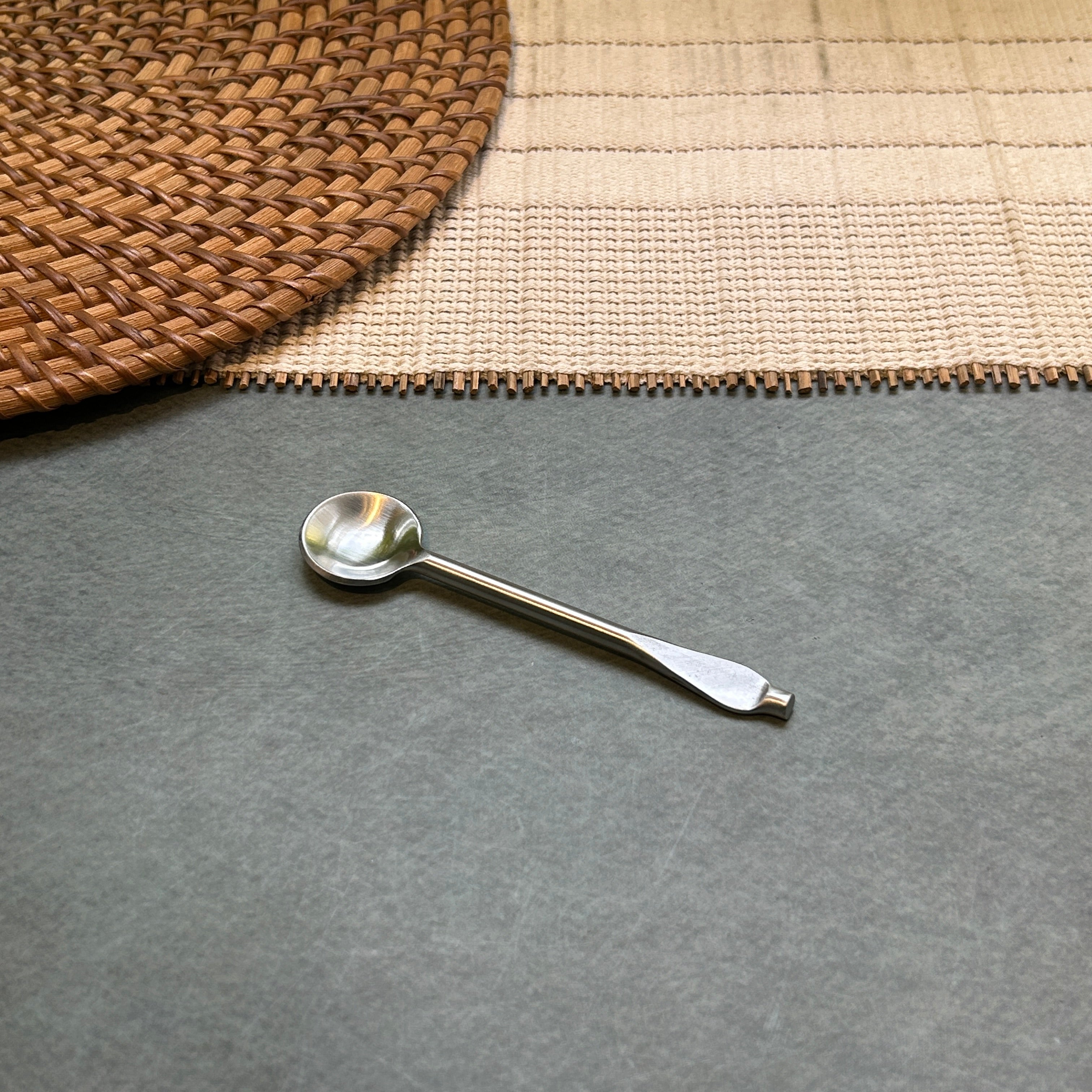 Ambi Pure Brass Contour design Tea and Coffee Spoon | Multipurpose Spoon |