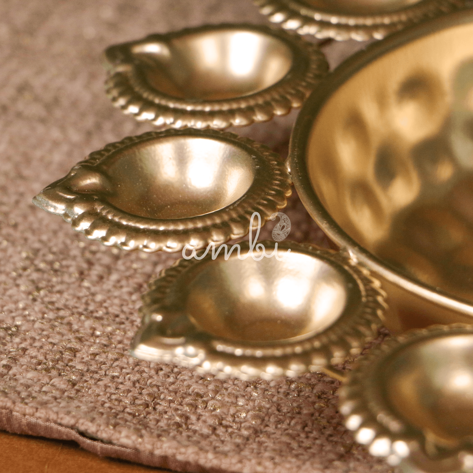 Ambi Metal Urli and Diyas for Blissful Home Decor Collection - 9.5 inch