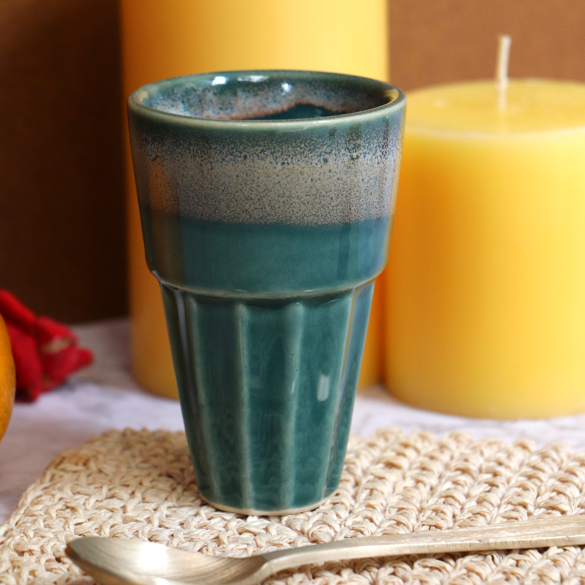 Ambi Studio Pottery Clay Kulhad Glass Set of 2 (100 ml each)