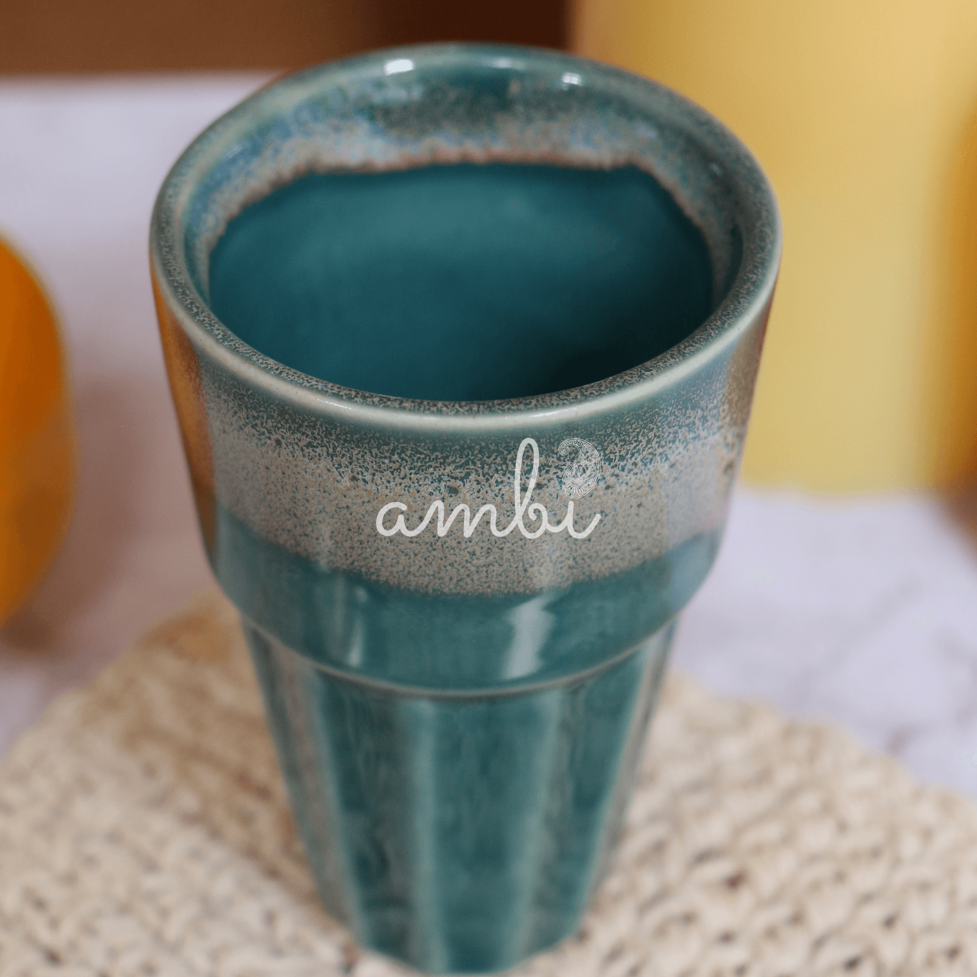 Ambi Studio Pottery Clay Kulhad Glass Set of 2 (100 ml each)