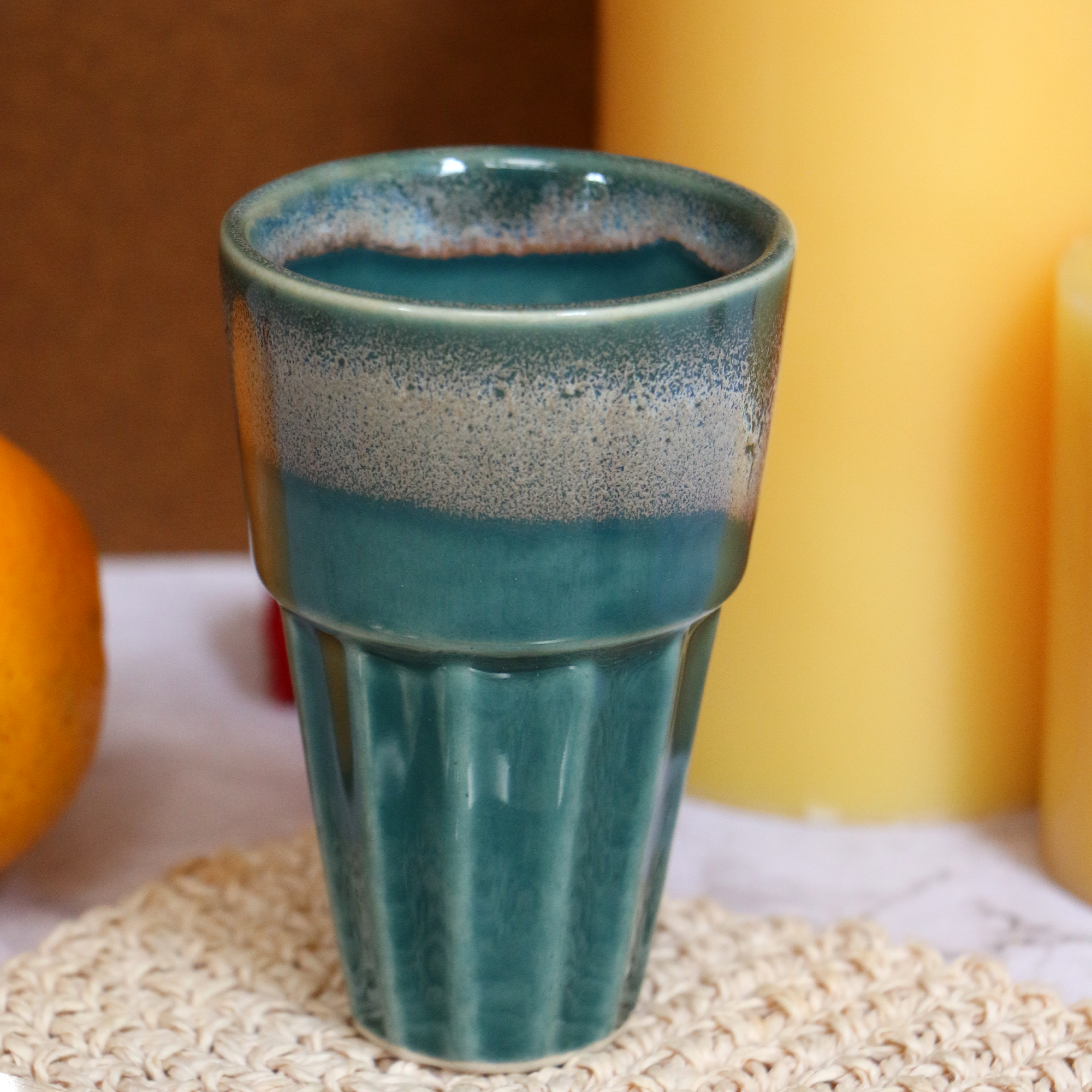 Ambi Studio Pottery Clay Kulhad Glass Set of 4 (100 ml each)