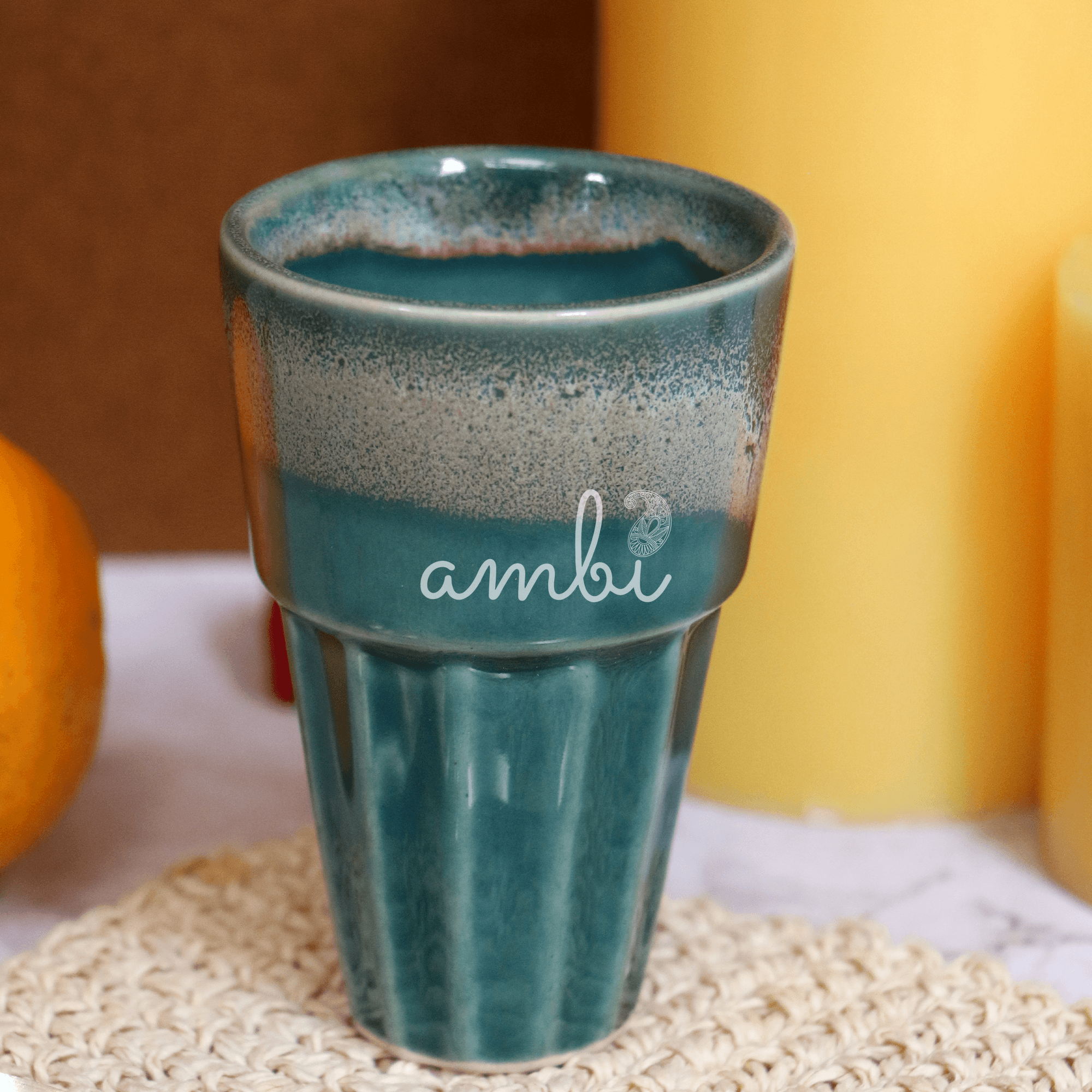 Ambi Studio Pottery Clay Kulhad Glass Set of 2 (100 ml each)