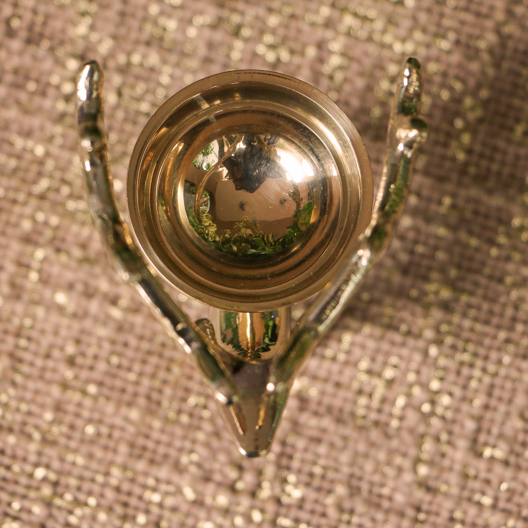 100% Pure Brass Pooja Reindeer Deepam / Deepak / Diya - Height 4.3 Inches