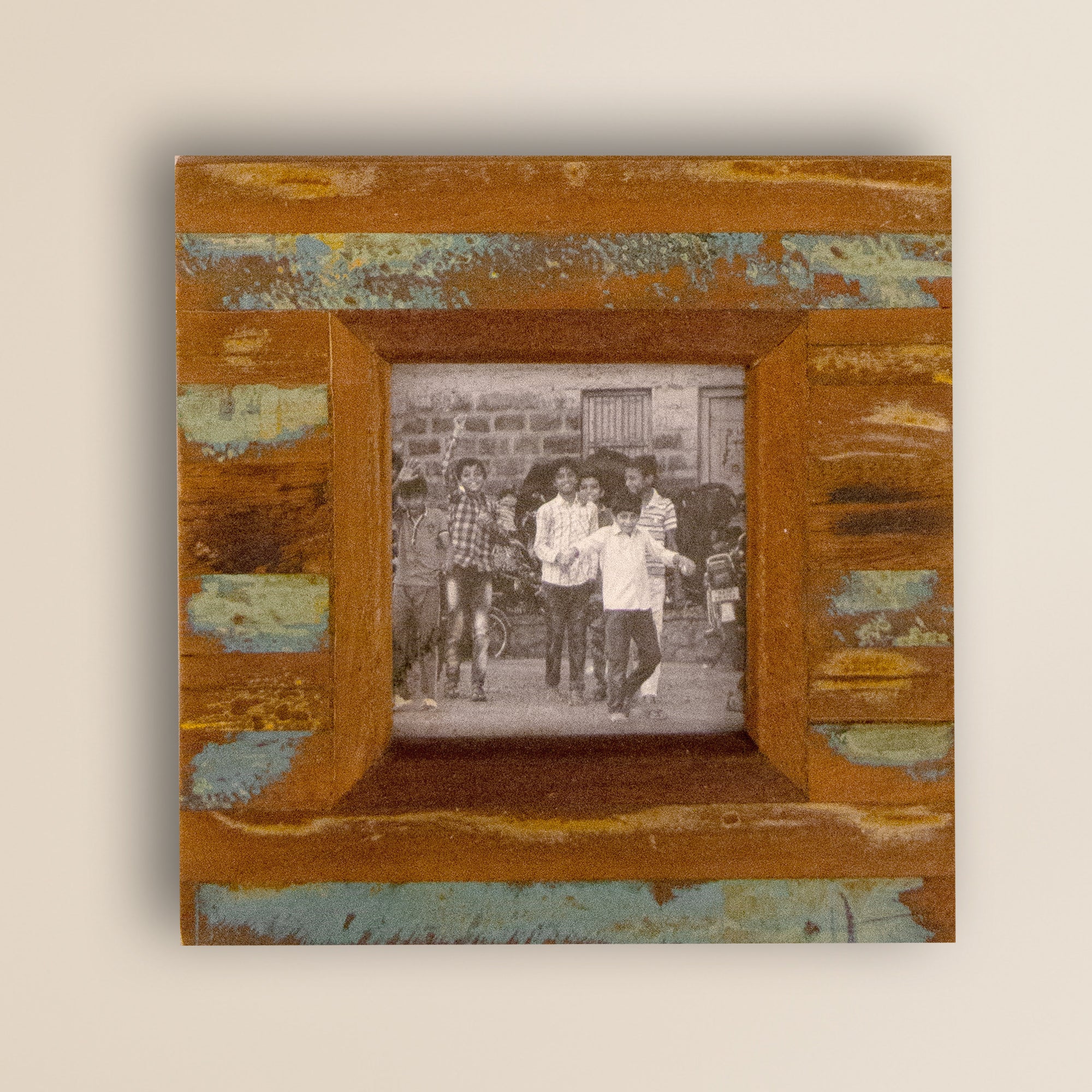 2025 Collection - Vintage Wooden Photo Frame  - Square - 8 X 8 Inches