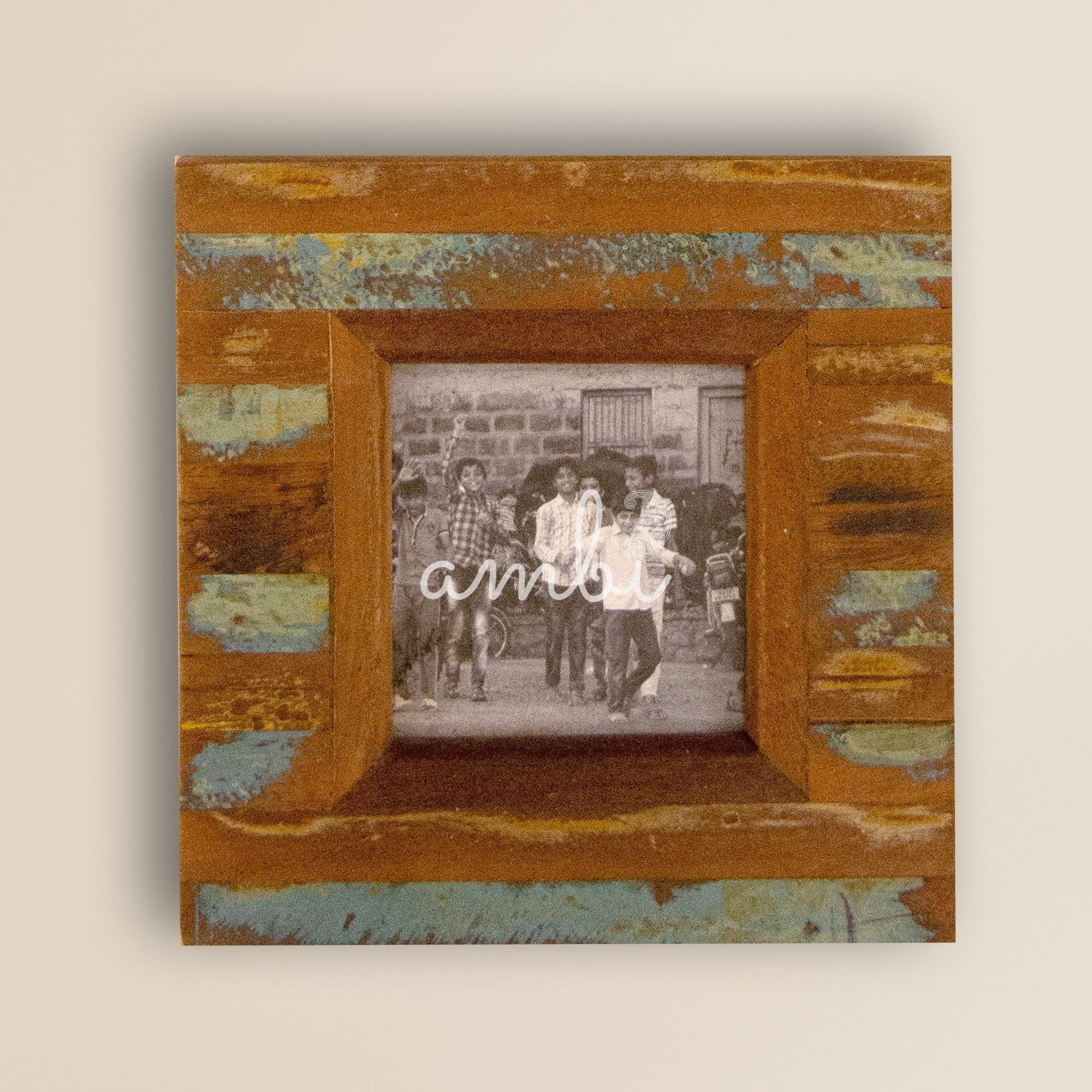 2025 Collection - Vintage Wooden Photo Frame - Square - 8 X 8 Inches