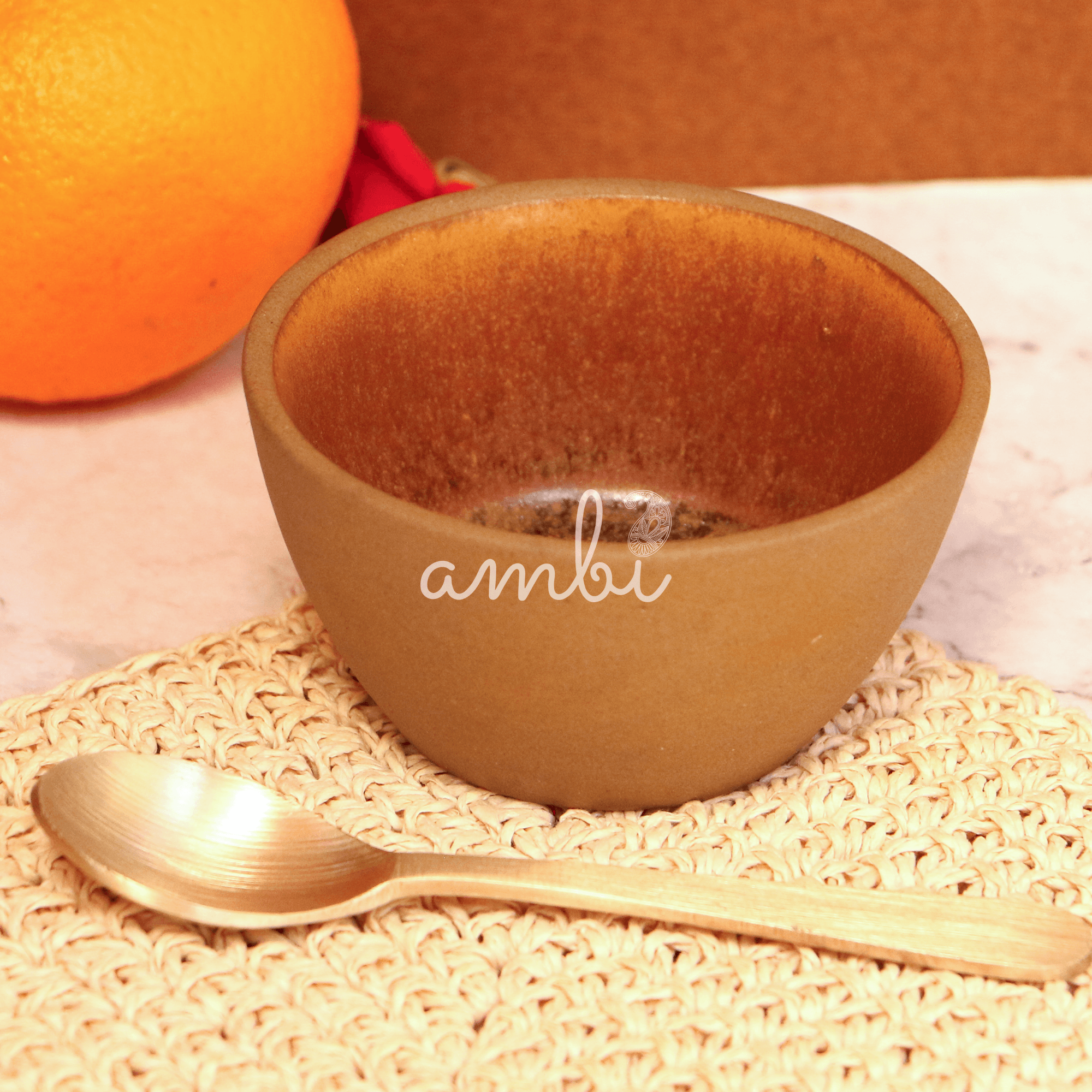 Ambi Stoneware Earthy Katori Small Set of 2