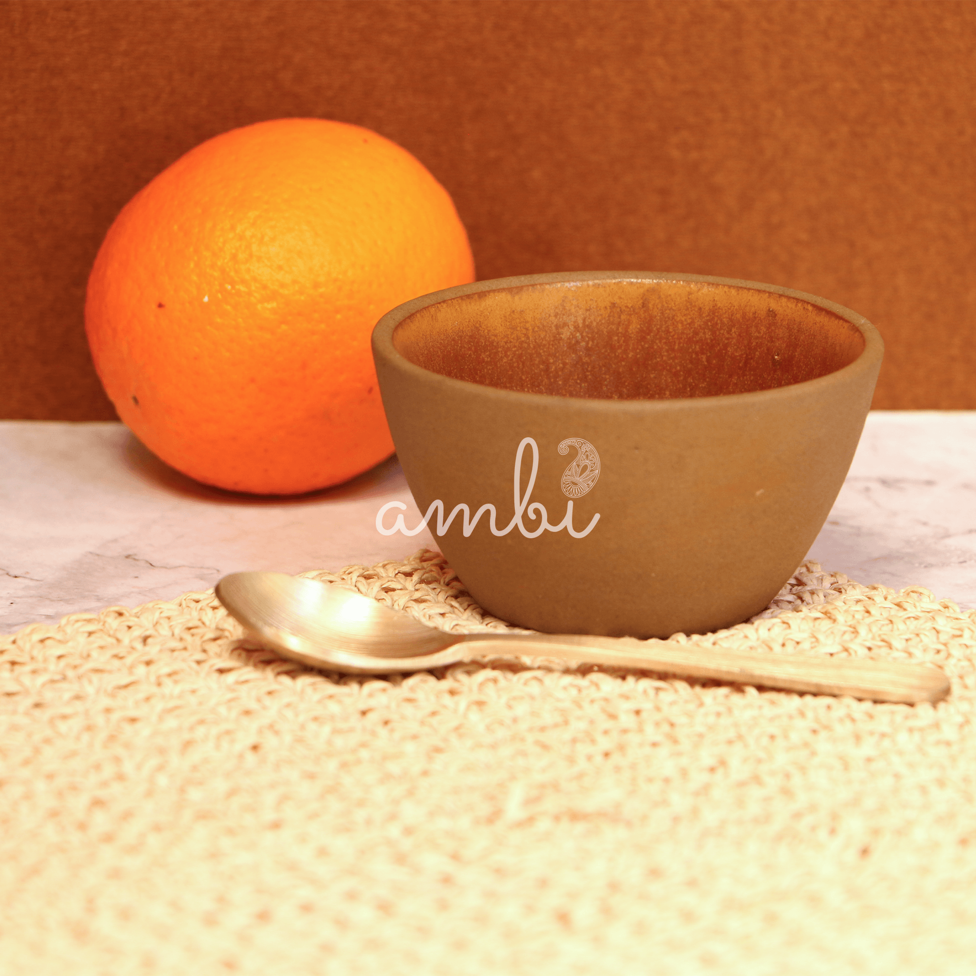 Ambi Stoneware Earthy Katori Small Set of 2