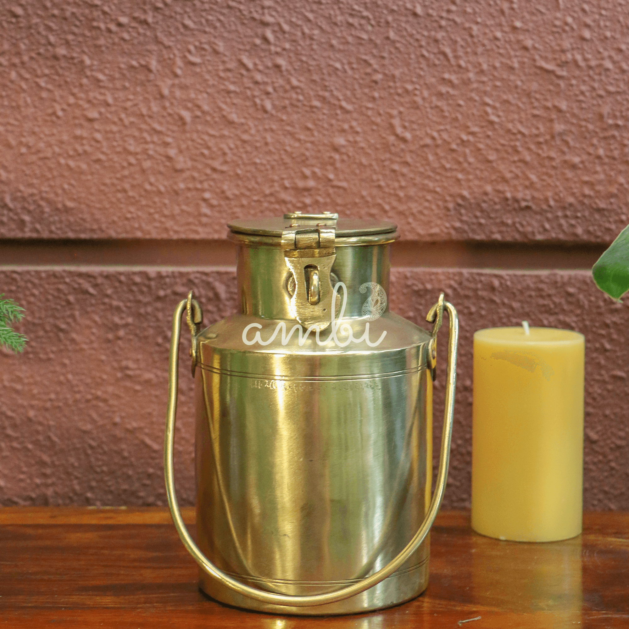 Vintage Brass Ghee / Milk Bharni (Barni) - Heavy Grade - 1Litres