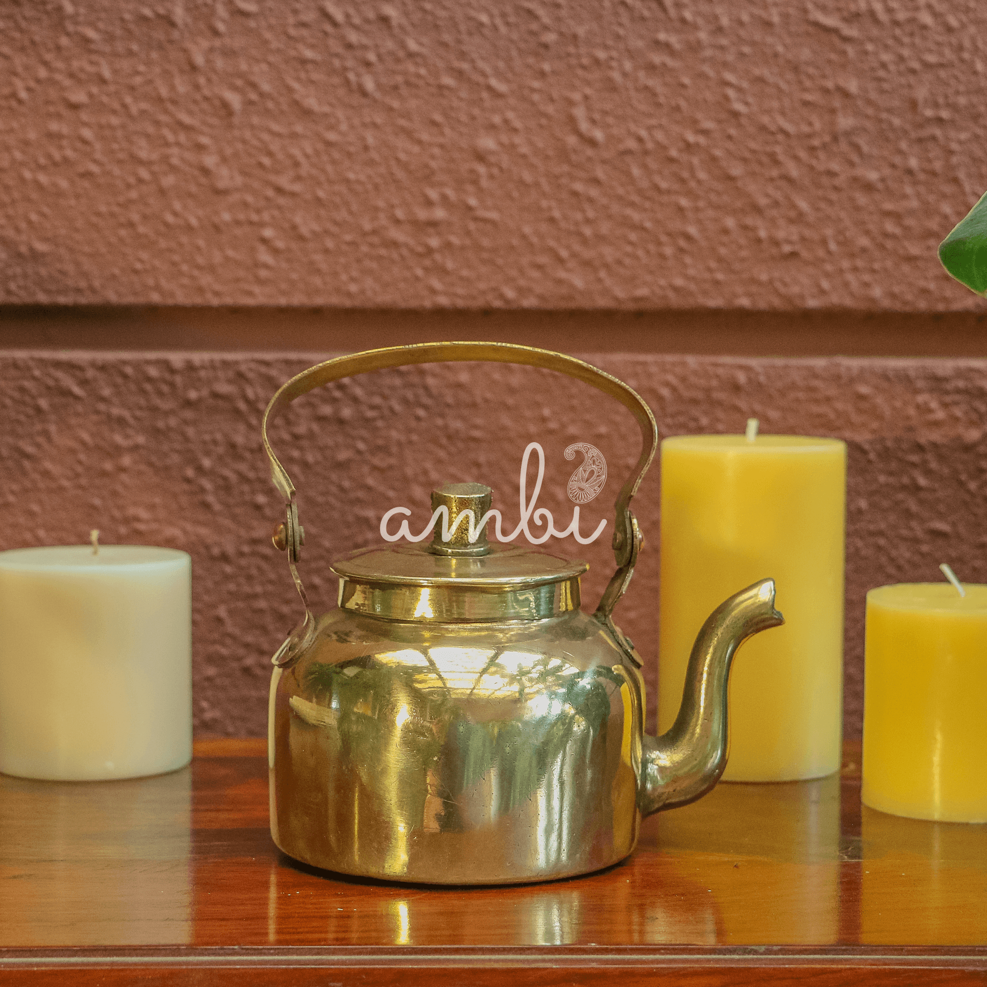 Vintage Brass Kettle - Old World Charm